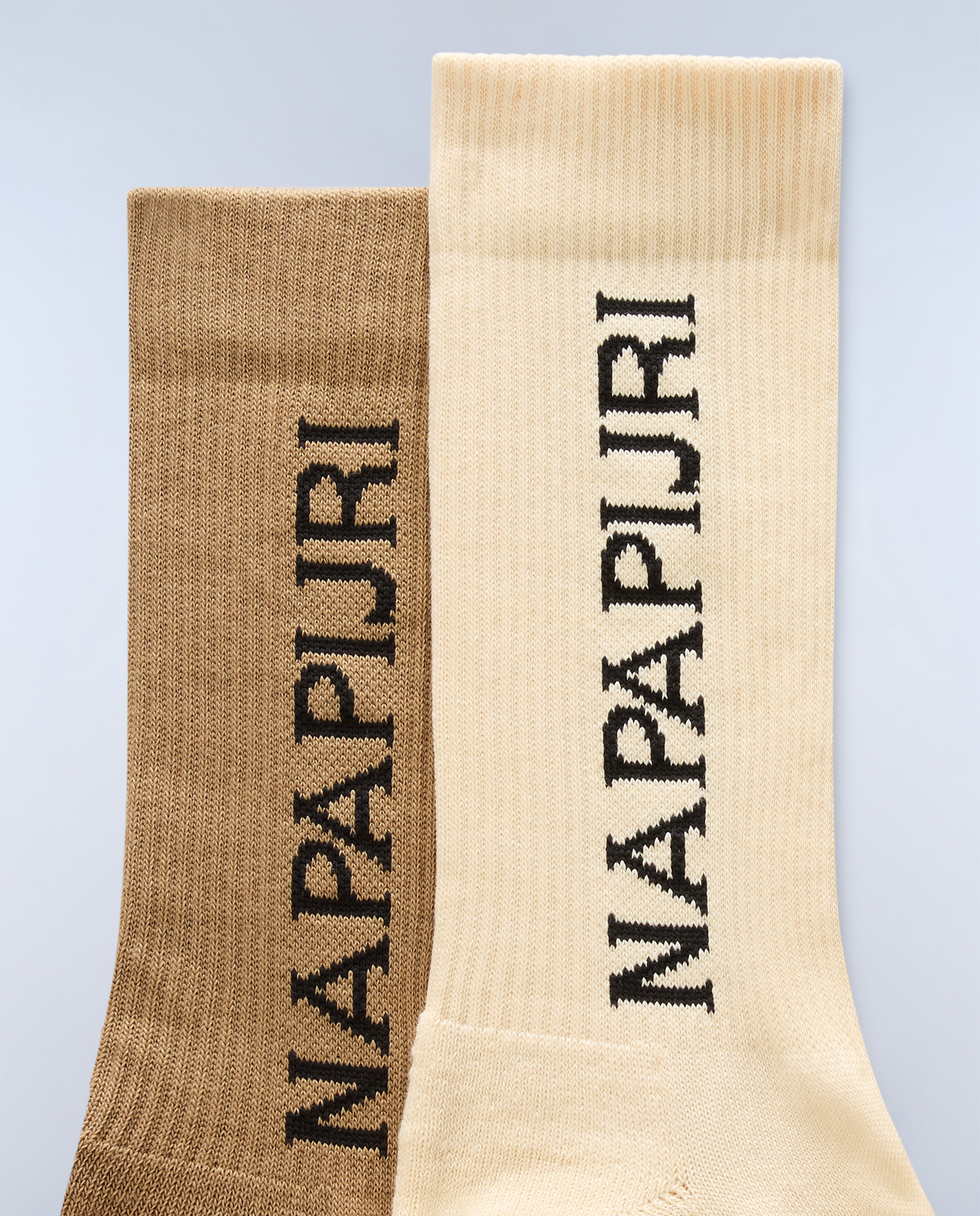 Imagen 3 de Calcetines altos hoku pack de dos pares con logo napapijri lateral - Naranja Naranja
