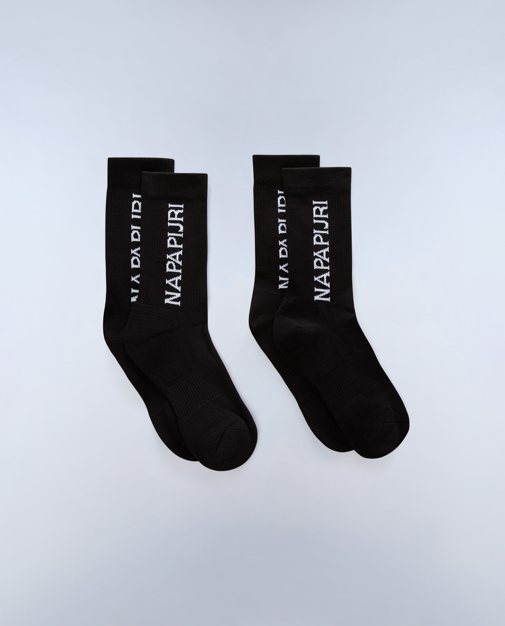 Imagen 1 de Calcetines altos hoku pack de dos pares con logo napapijri lateral - Negro Negro