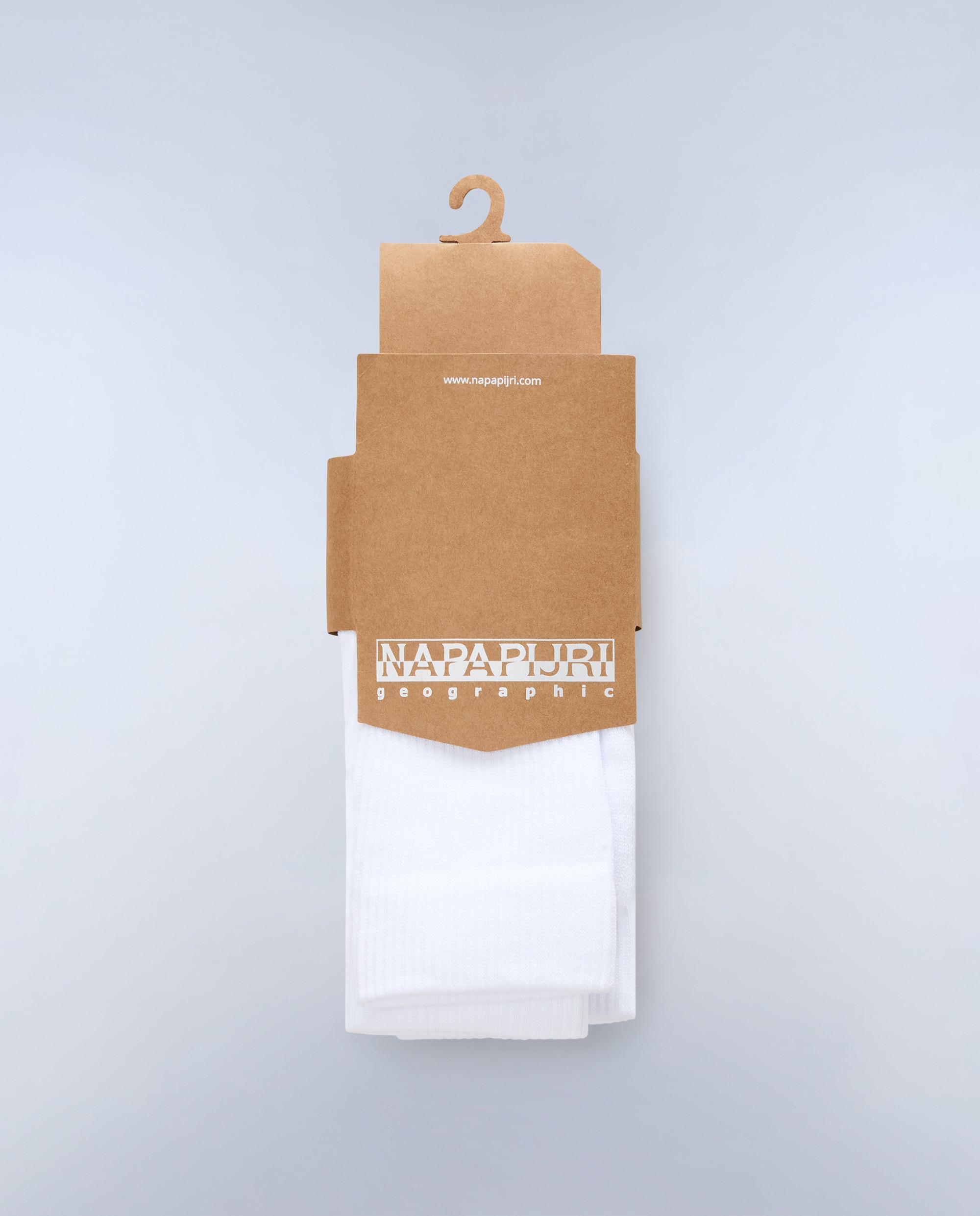 Imagen 2 de Calcetines altos atlas con logo napapijri trasero pack de dos pares - Blanco Blanco
