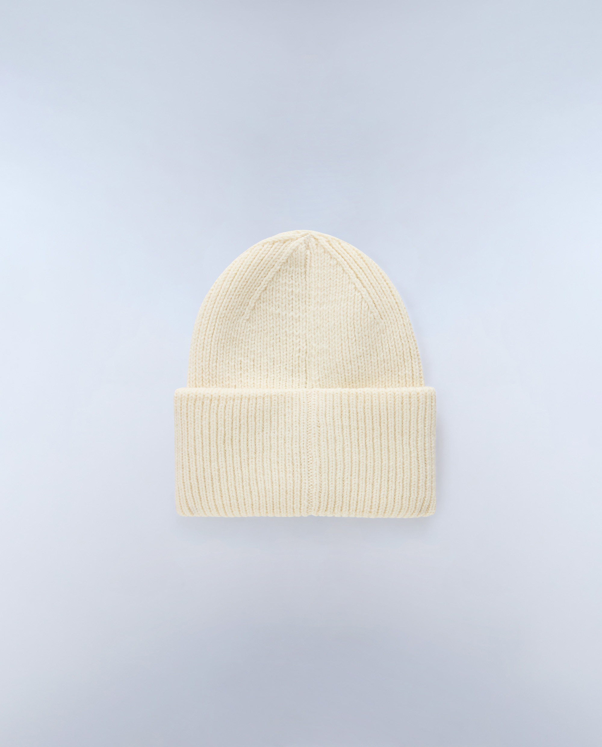 Gorro de hombre evei con bandera noruega de punto de canalé - Napapijri - Beige / Blanco Beige / Blanco-3