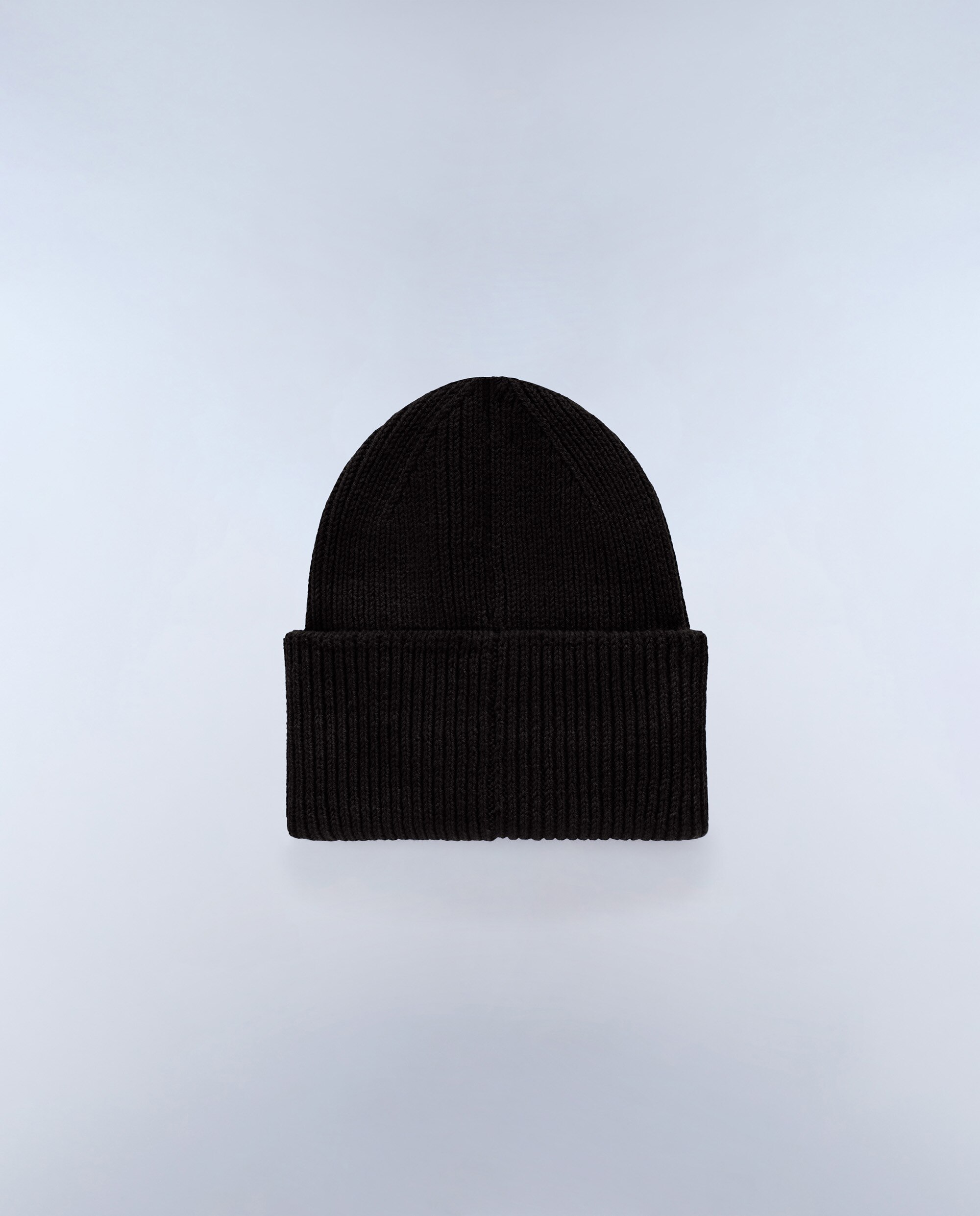 Gorro de hombre evei con bandera noruega de punto de canalé - Napapijri - Negro Negro-3