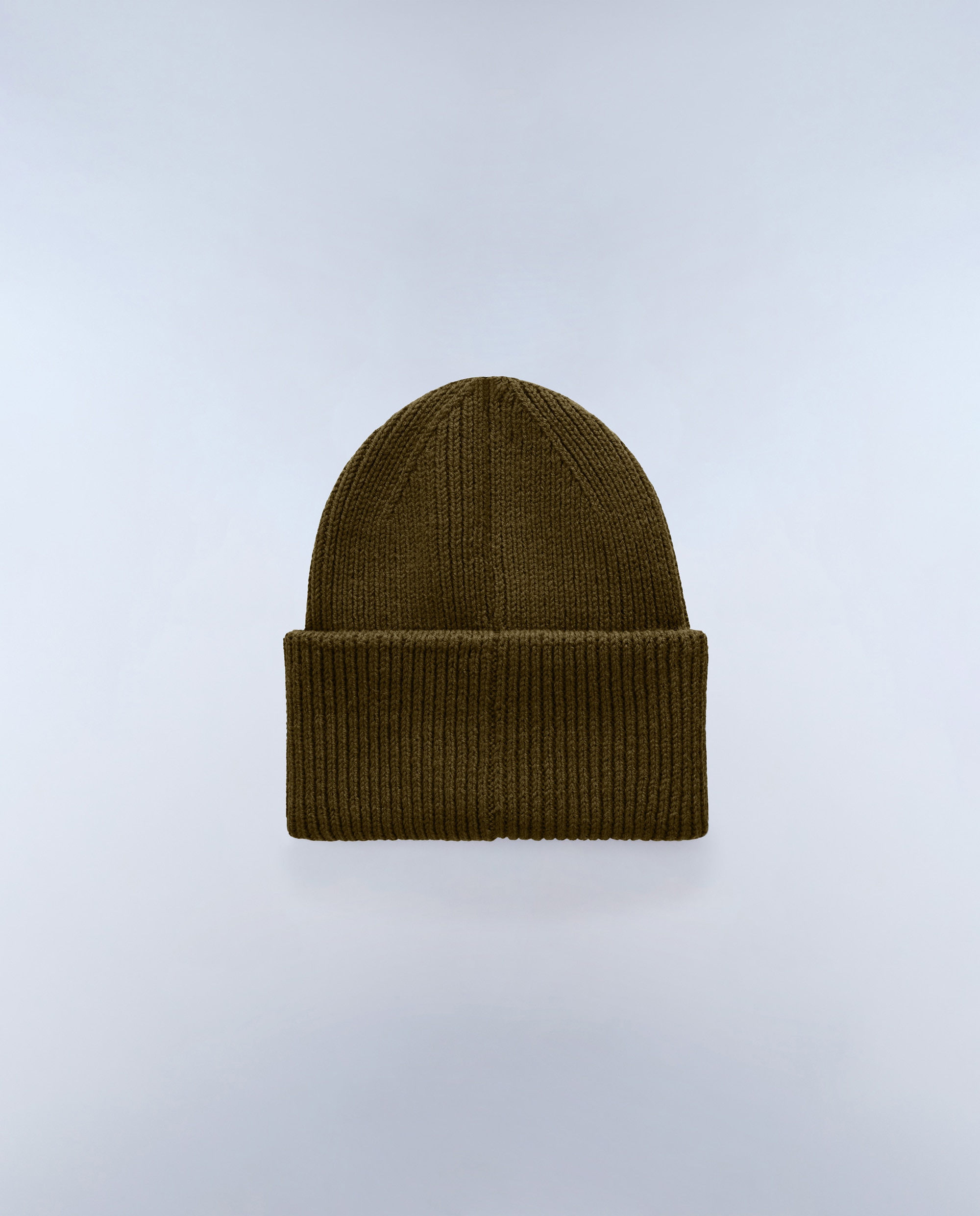 Gorro de hombre evei con bandera noruega de punto de canalé - Napapijri - Verde Oliva Verde Oliva-3