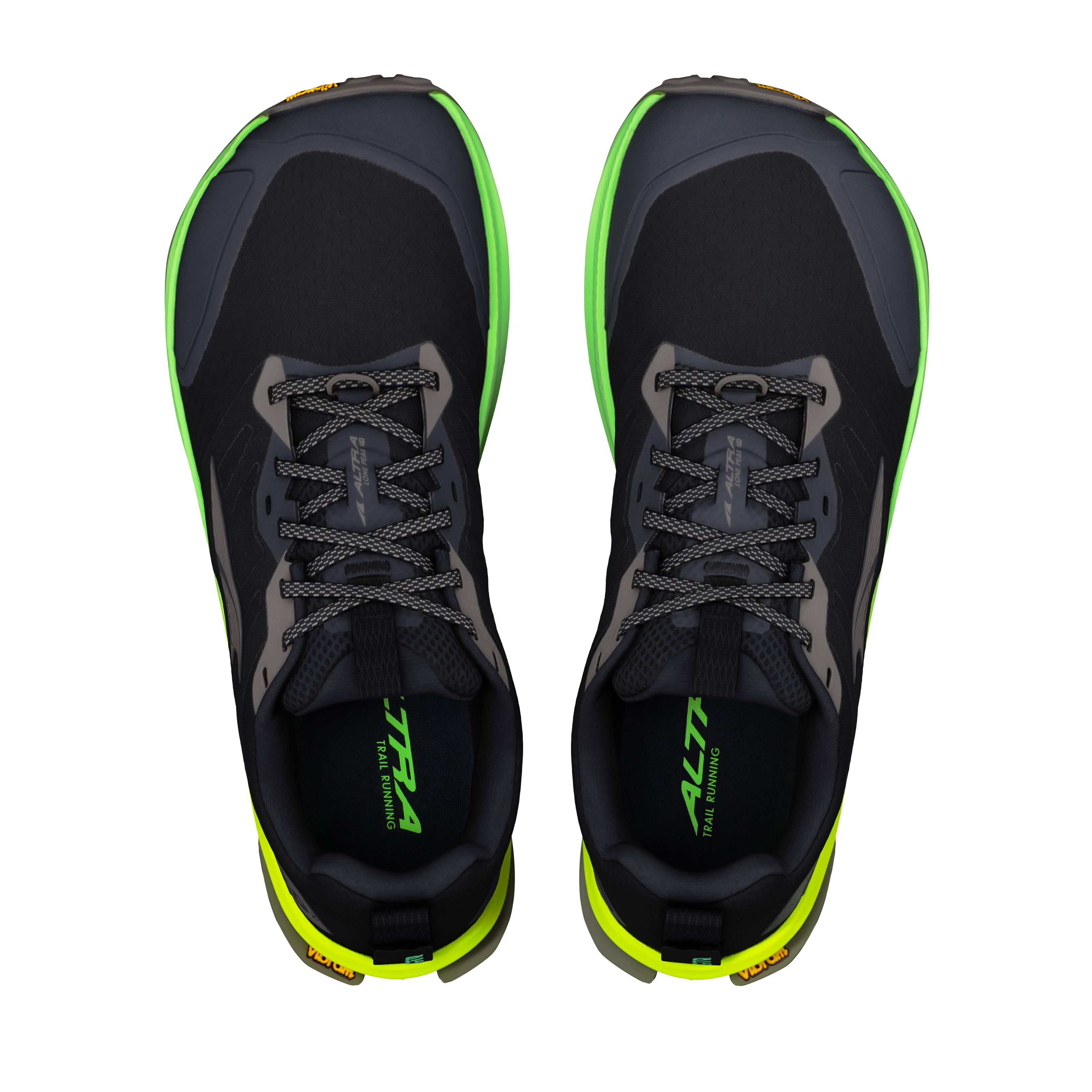 Imagen 2 de Zapatilla de trail running de hombre Lone Peak 9+ Altra - Negro / Verde Flúor Negro / Verde Flúor