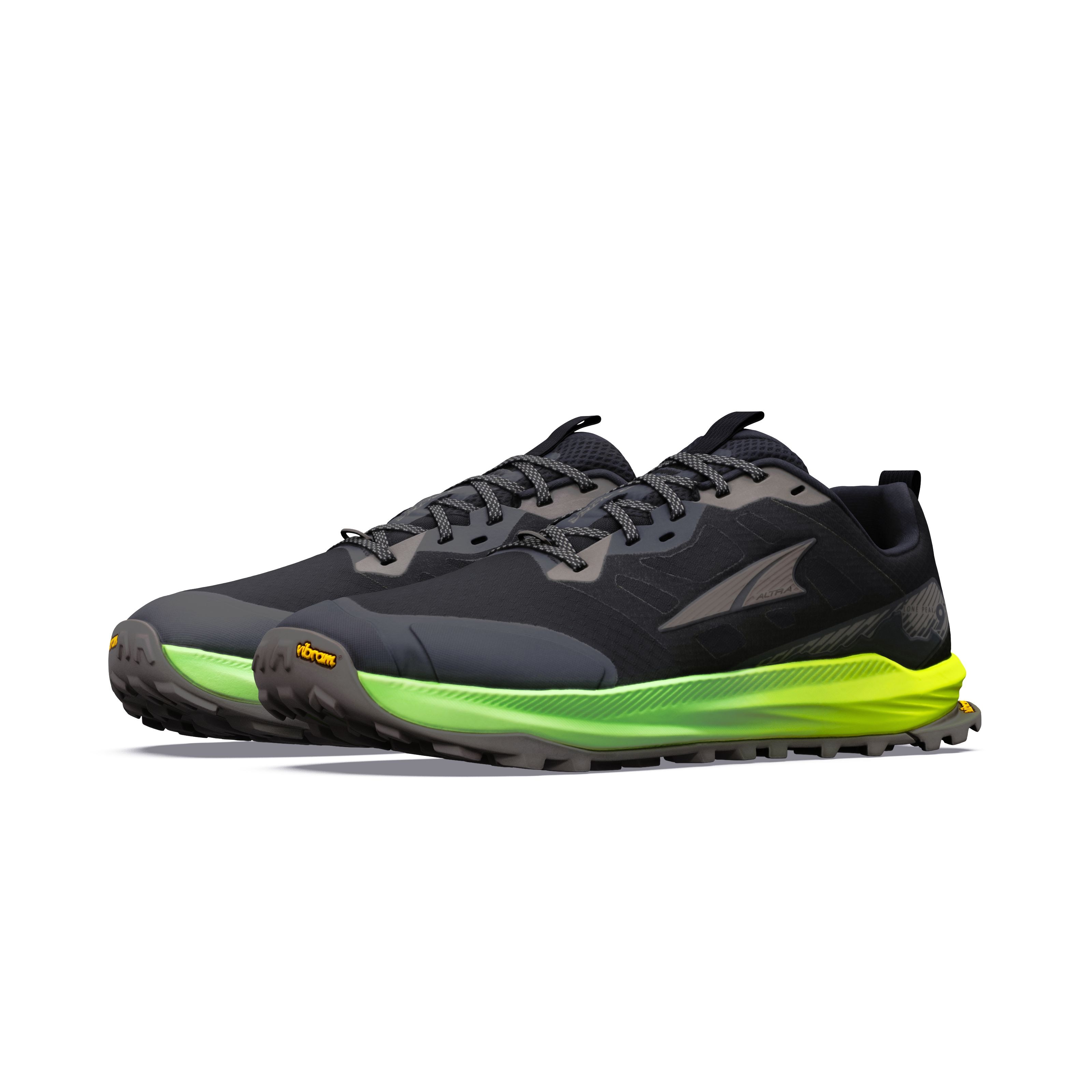 Imagen 5 de Zapatilla de trail running de hombre Lone Peak 9+ Altra - Negro / Verde Flúor Negro / Verde Flúor