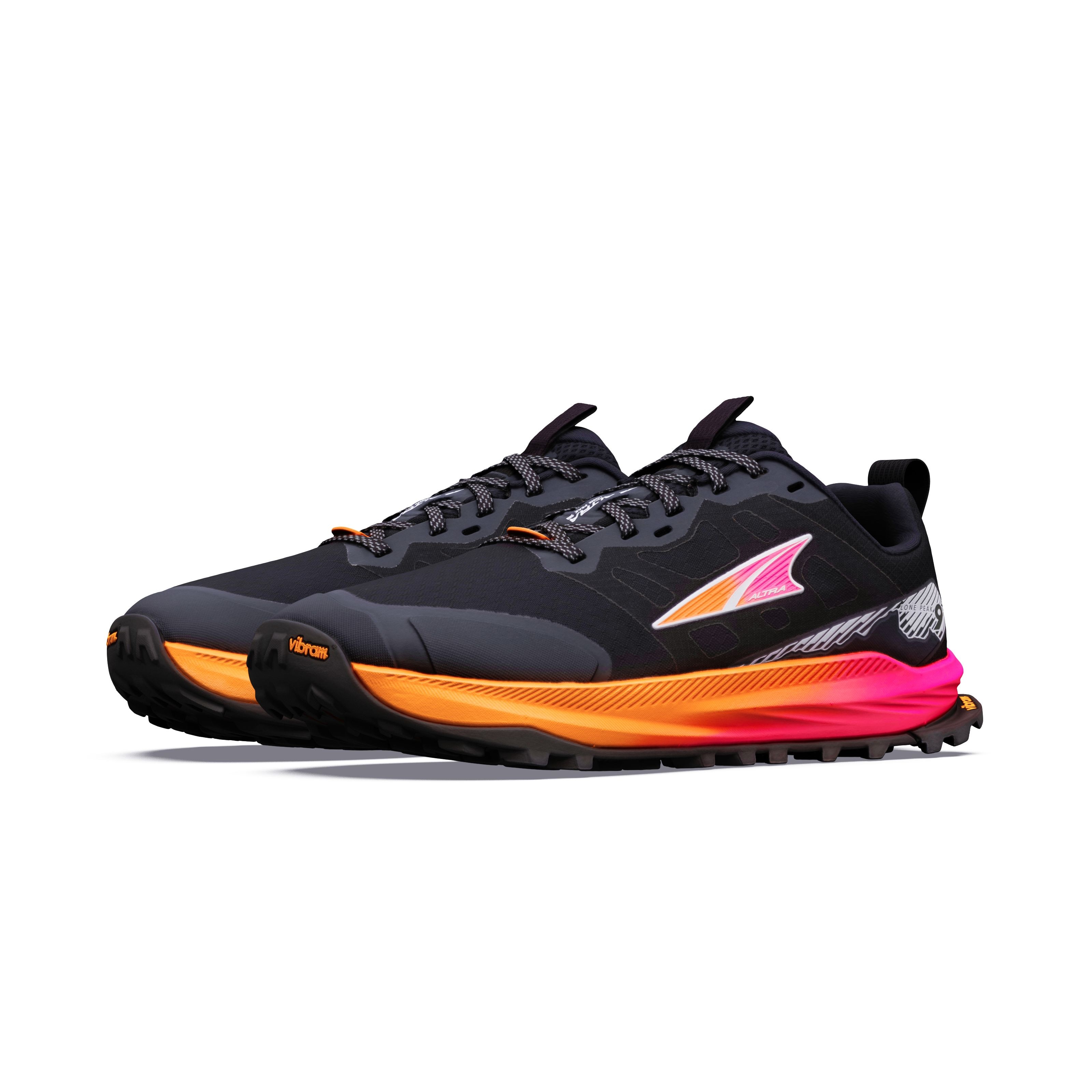 Imagen 5 de Zapatillas de trail running de mujer Lone Peak 9+ Altra - Negro / Rosa Negro / Rosa