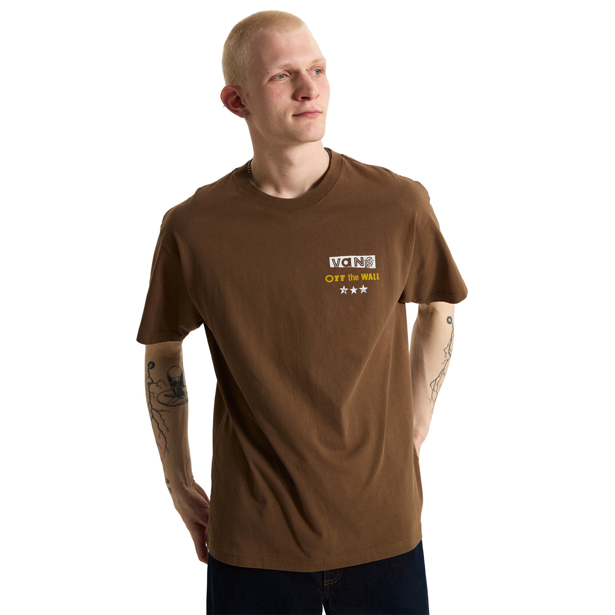 Imagen 3 de Camiseta de hombre Distorted Reality SS Tee Vans - Marrón chocolate Marrón chocolate