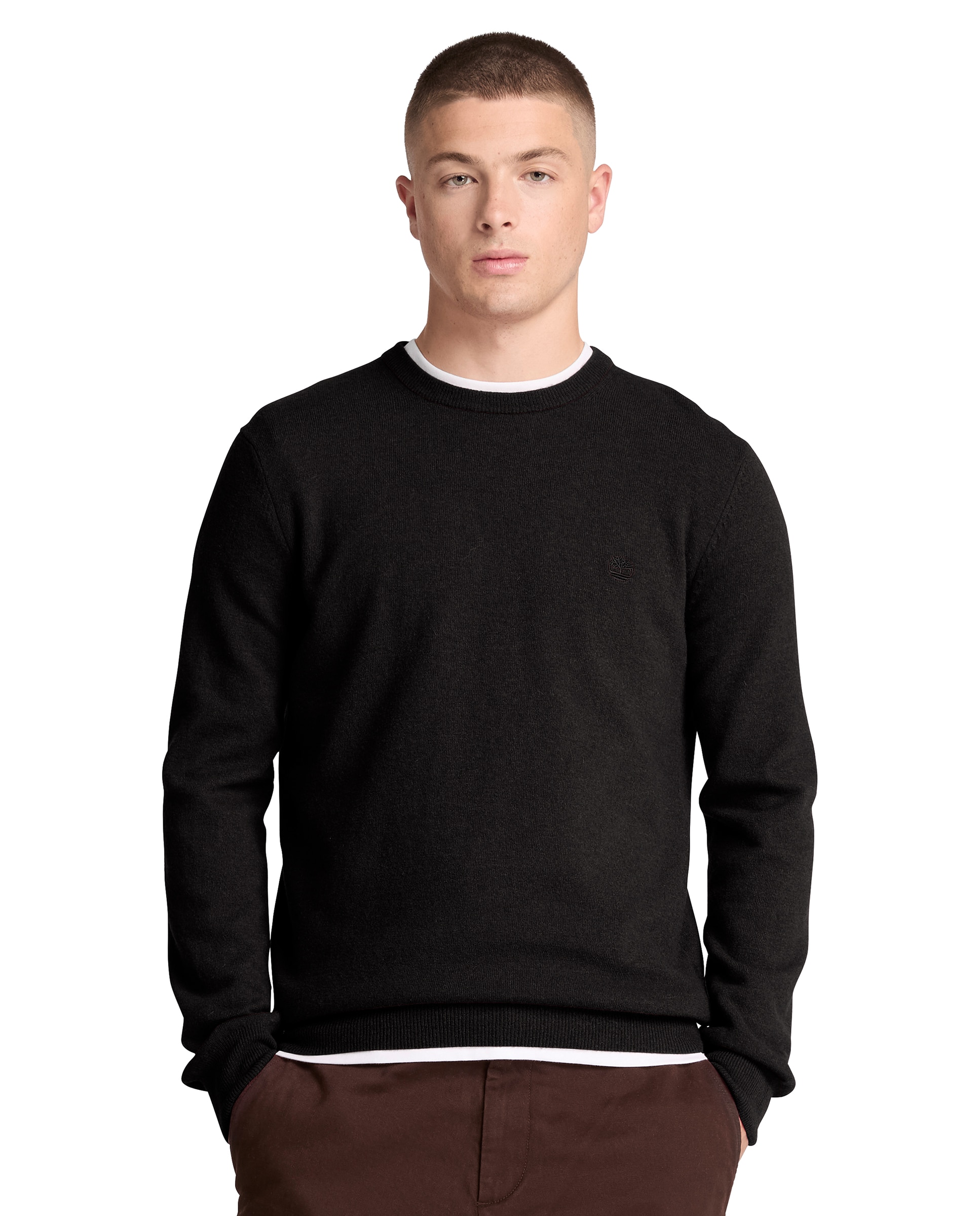Imagen 1 de Jersey de hombre cuello redondo y lana merina cohas brook - Timberland - Negro Negro