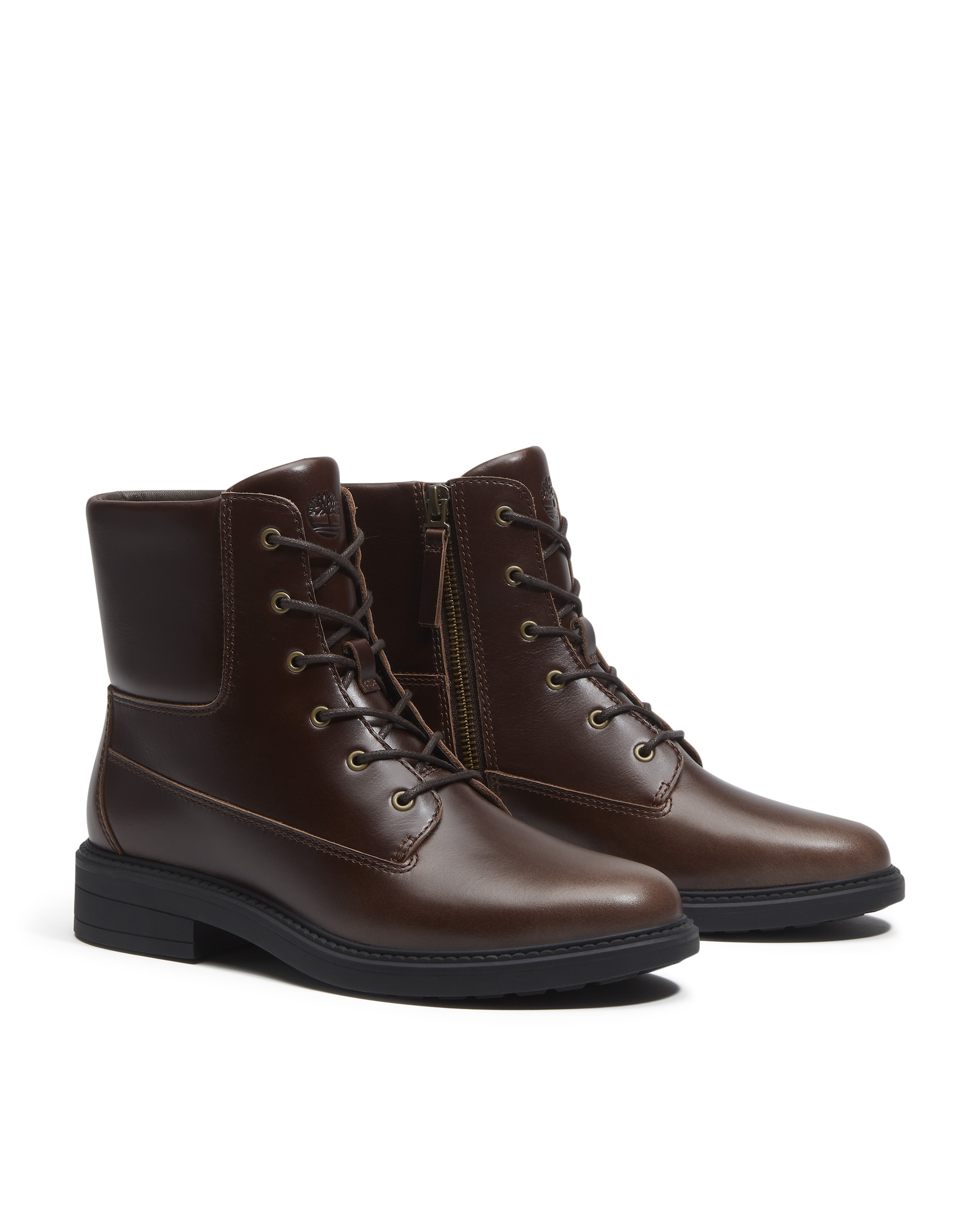 Botas de mujer en cuero premium impermeables - Timberland - Marrón oscuro Marrón oscuro-3