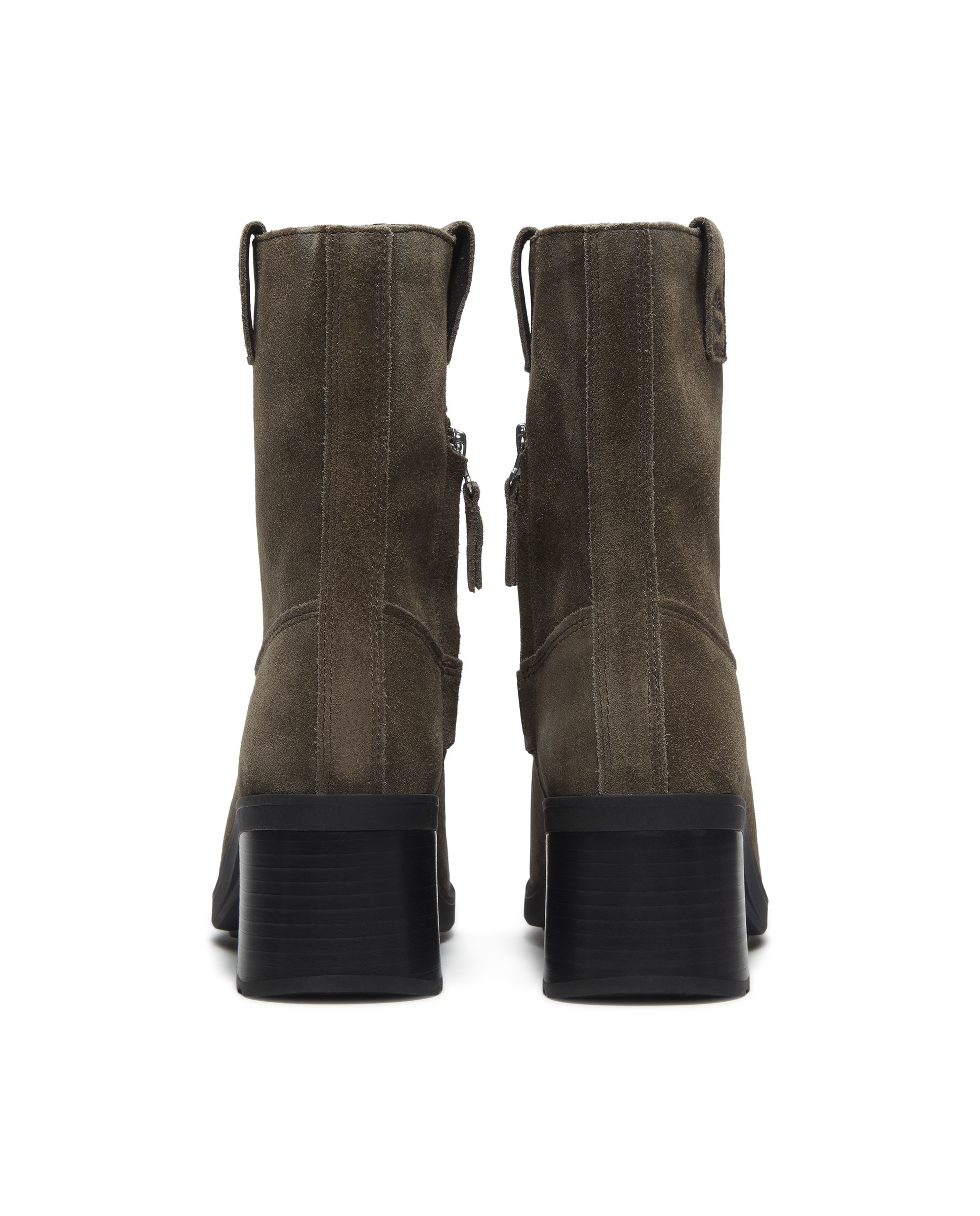 Botines con cremallera lateral de mujer en cuero premium - Timberland - Marrón oscuro Marrón oscuro-5