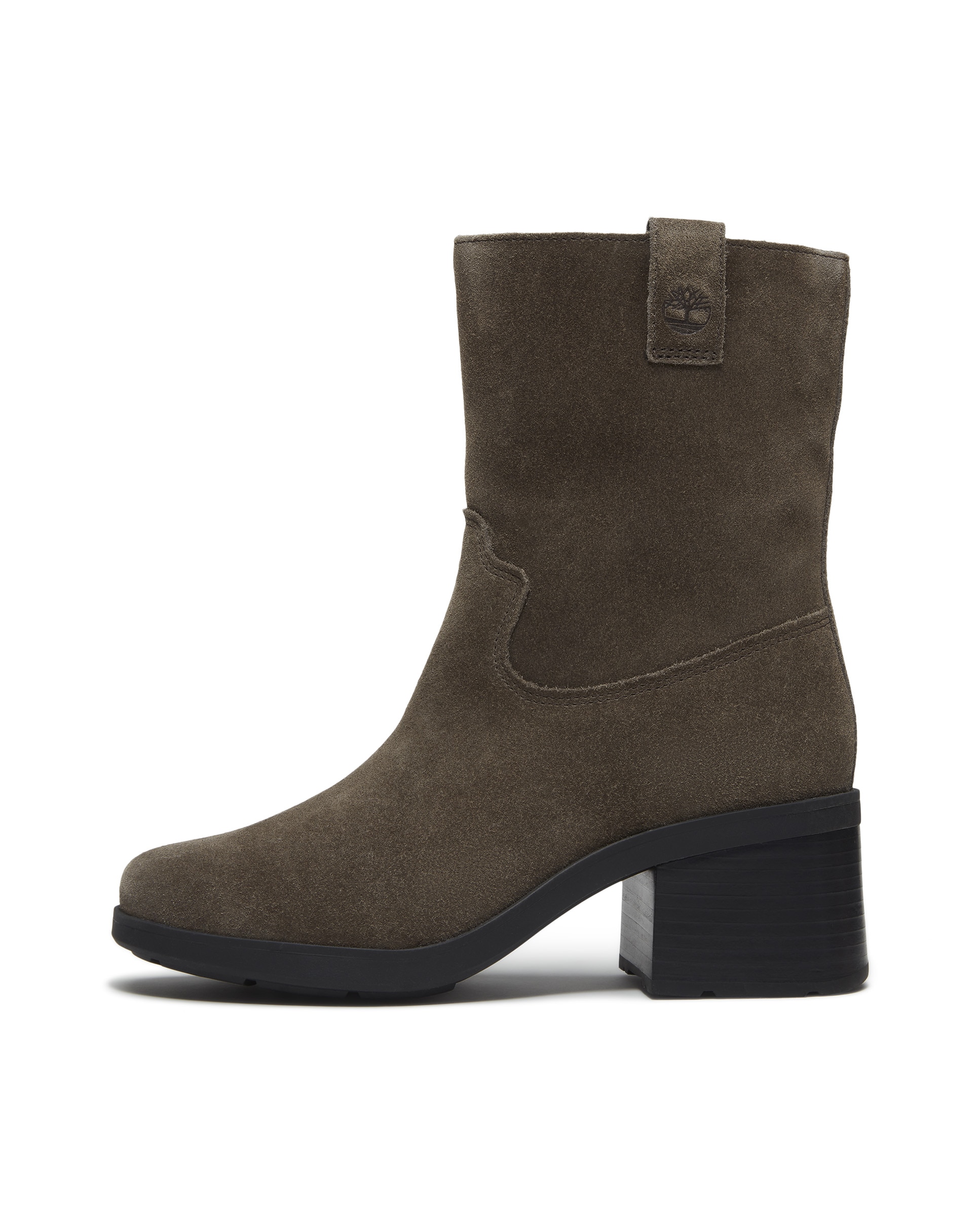 Botines con cremallera lateral de mujer en cuero premium - Timberland - Marrón oscuro Marrón oscuro-7