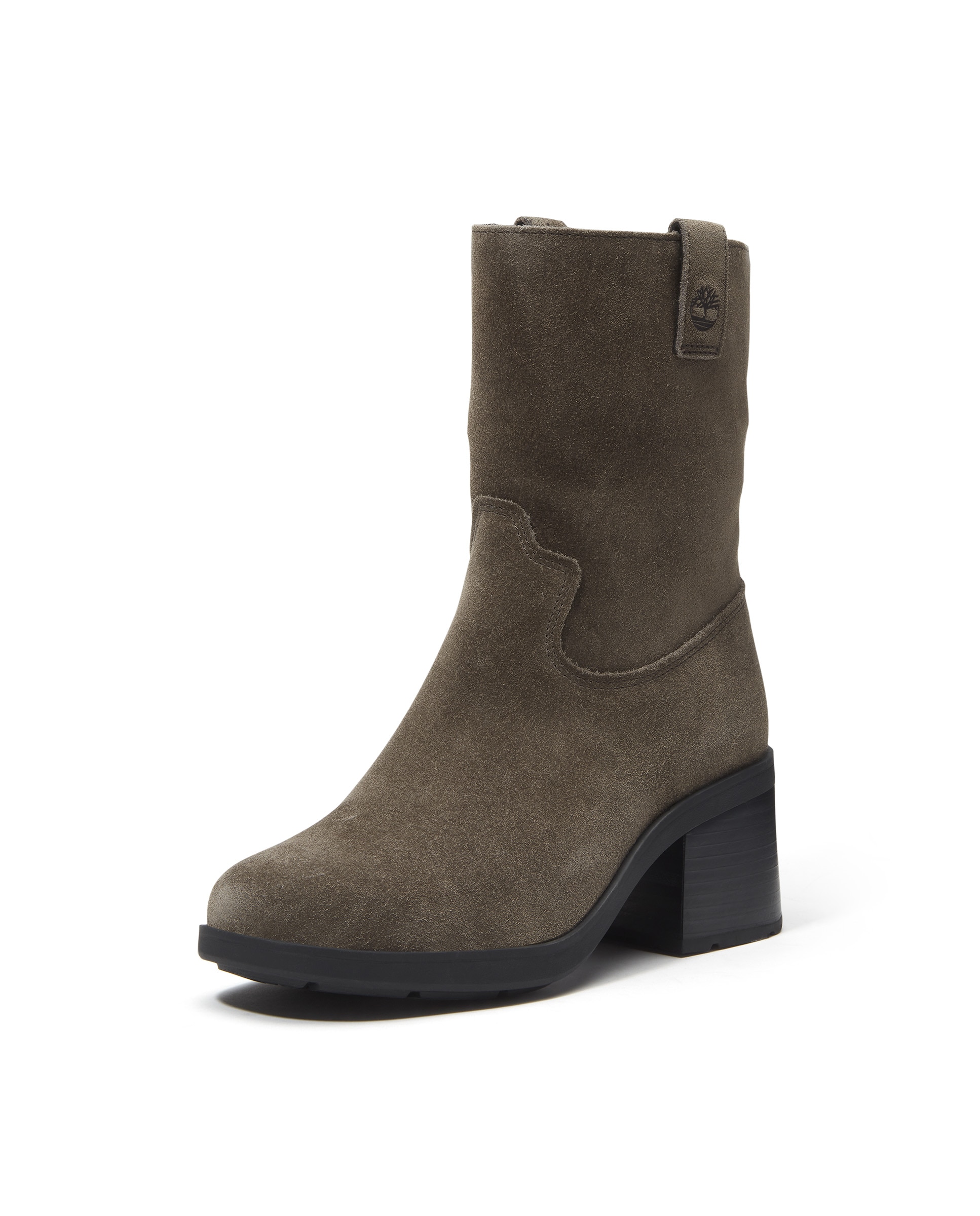 Botines con cremallera lateral de mujer en cuero premium - Timberland - Marrón oscuro Marrón oscuro-8
