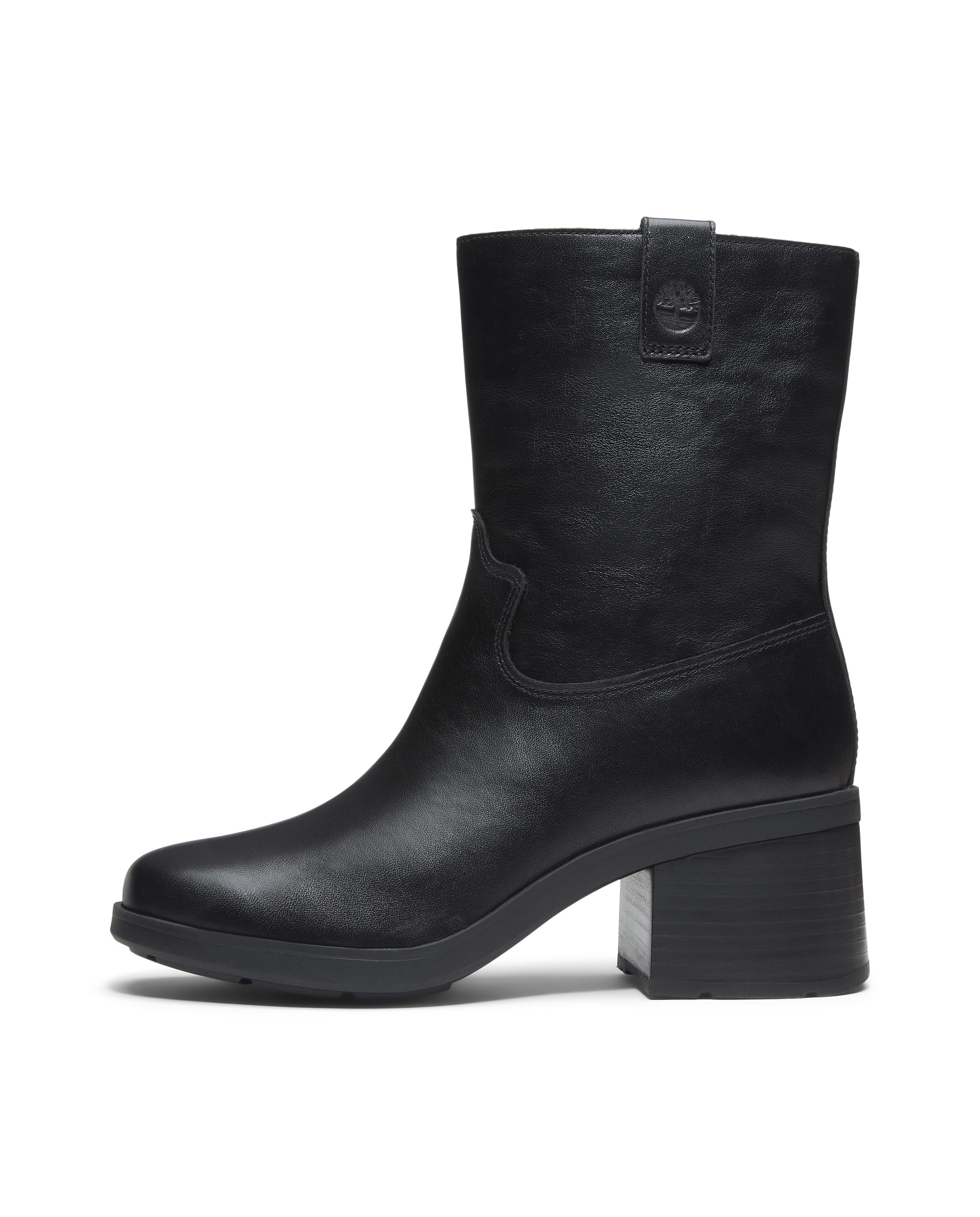 Botines con cremallera lateral de mujer en cuero premium - Timberland - Negro Negro-7