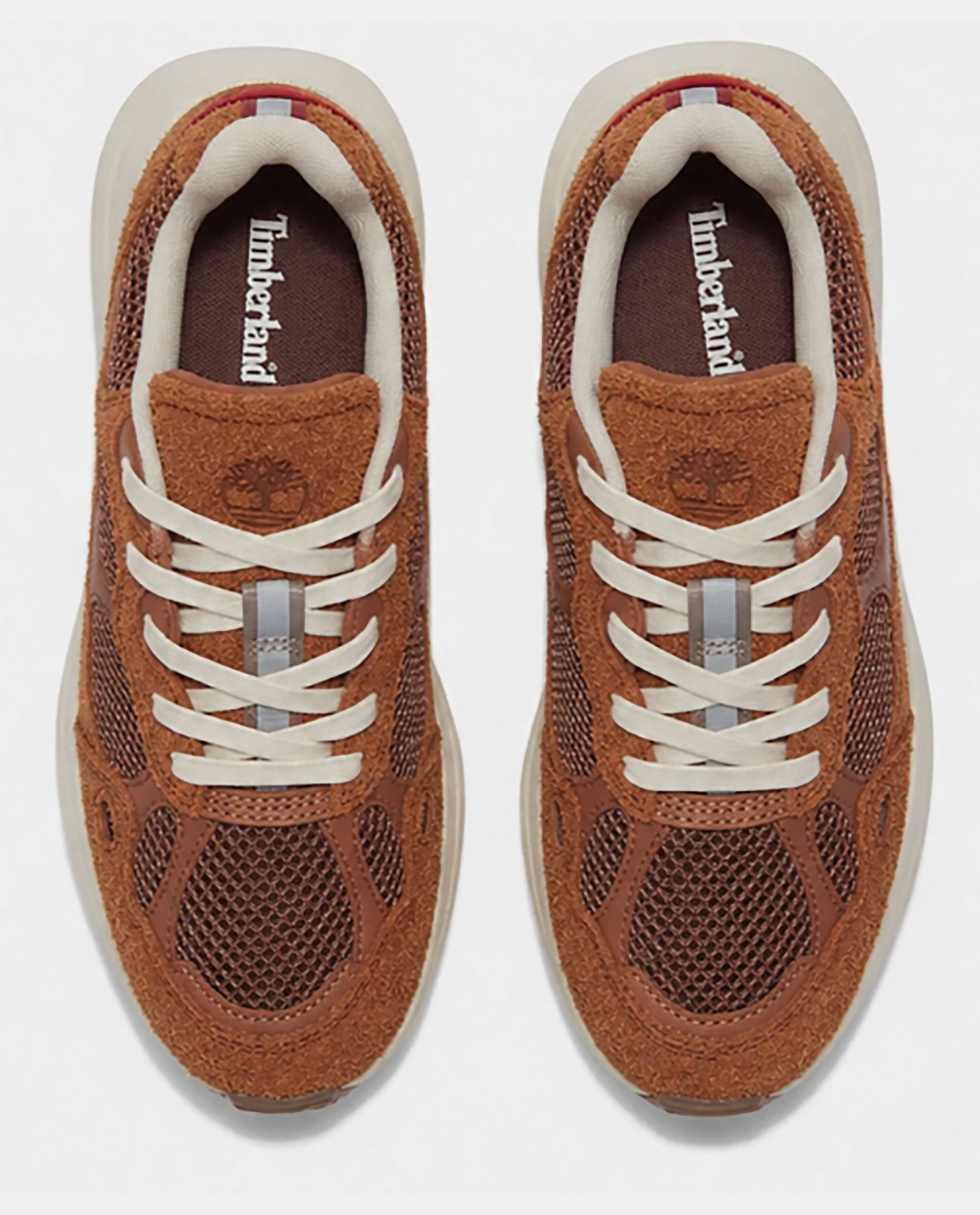 Zapatillas deportivas de mujer de piel premium con cordones - Timberland - Marrón Marrón-3