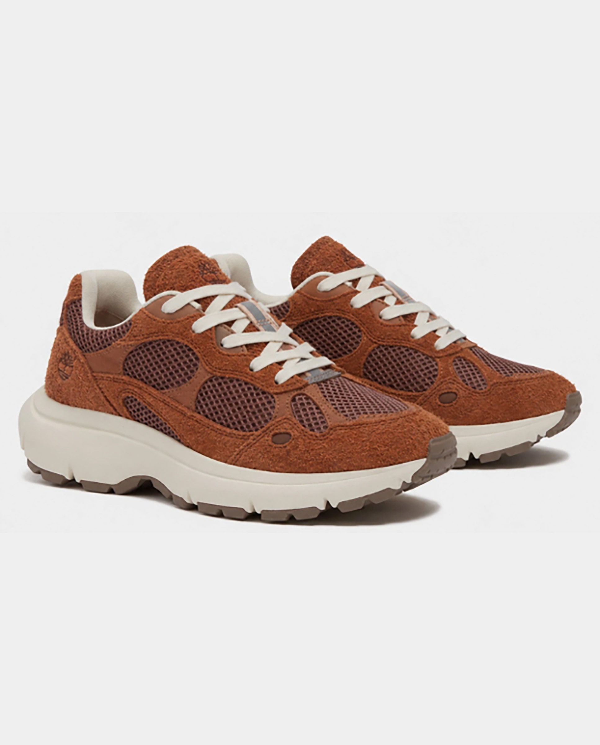 Zapatillas deportivas de mujer de piel premium con cordones - Timberland - Marrón Marrón-4