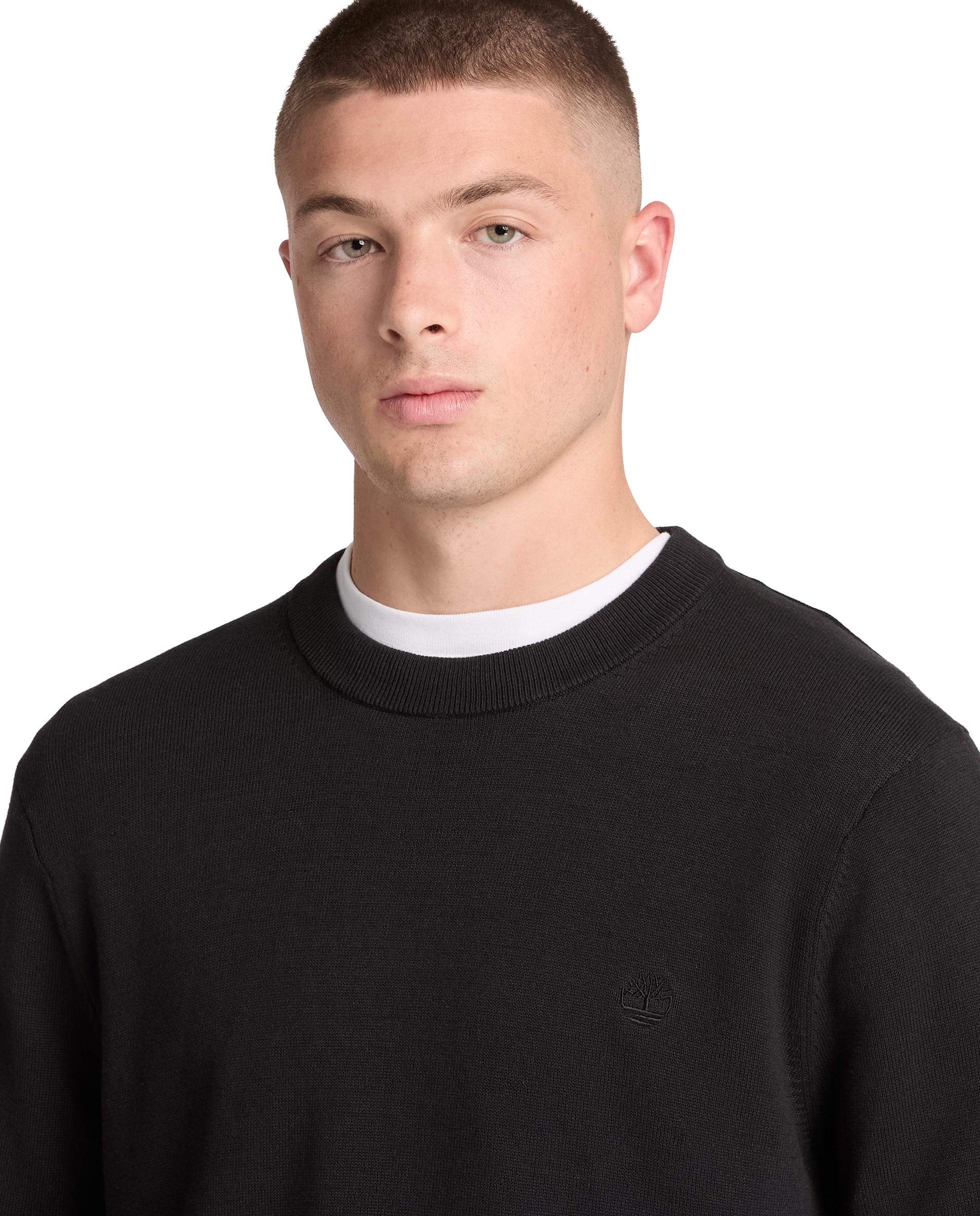 Jersey de hombre de cuello redondo de algodón williams river - Timberland - Negro Negro-3
