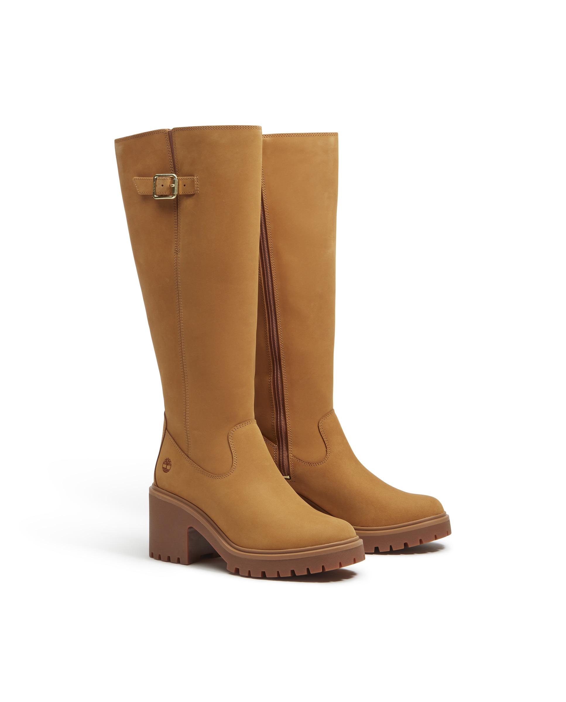 Botines con cremallera de mujer en cuero premium - Timberland - Amarillo Amarillo-4