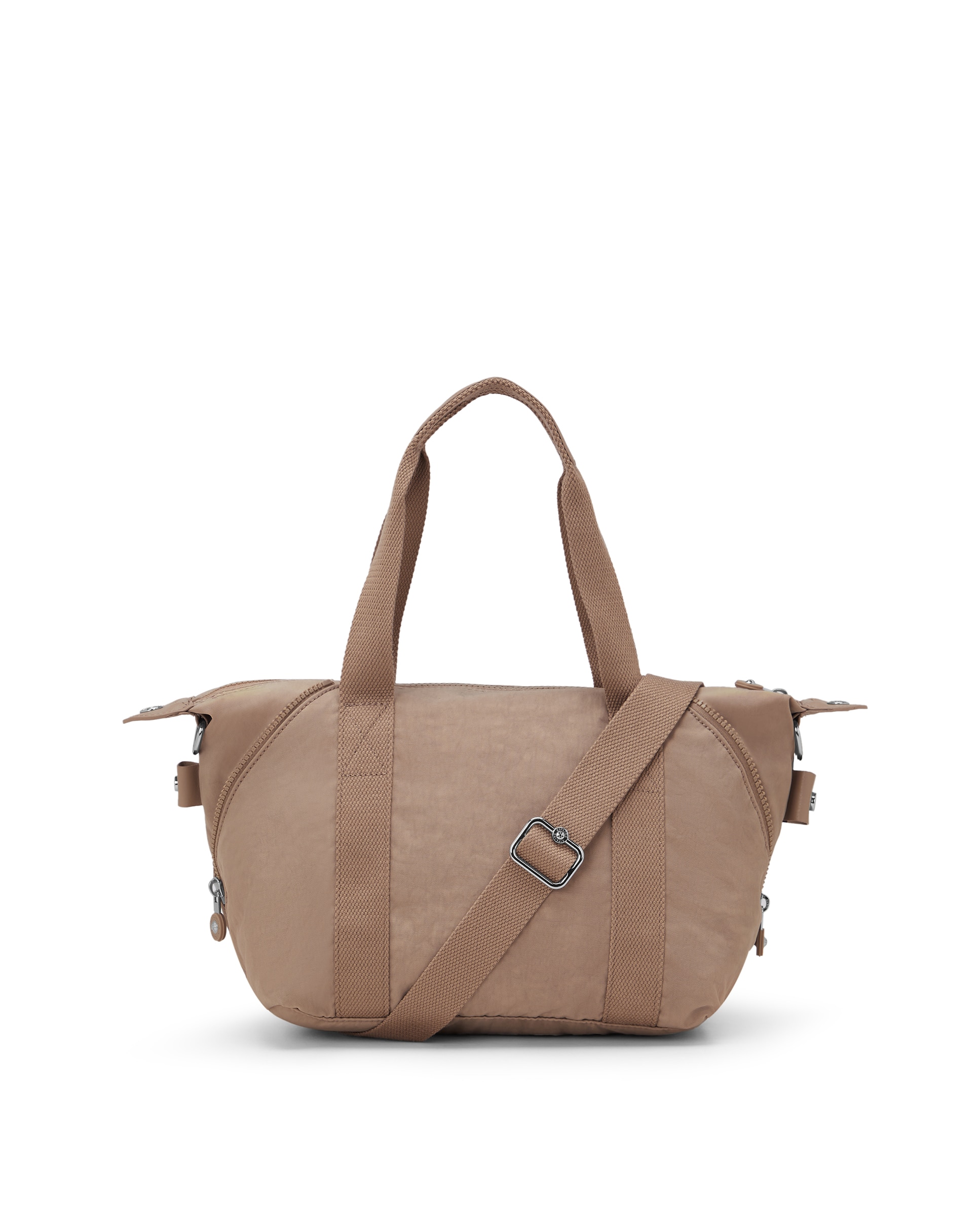 Shopper pequeño con cremallera y asa bandolera extraíble - Kipling - Beige Beige-3