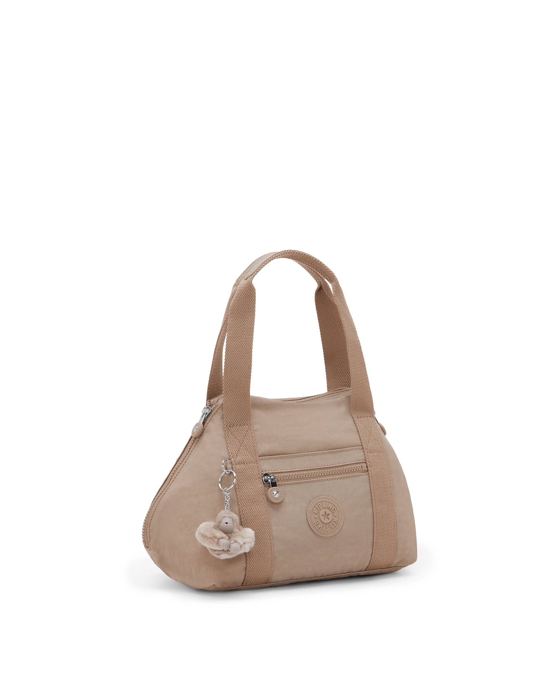 Shopper pequeño con cremallera y asa bandolera extraíble - Kipling - Beige Beige-7