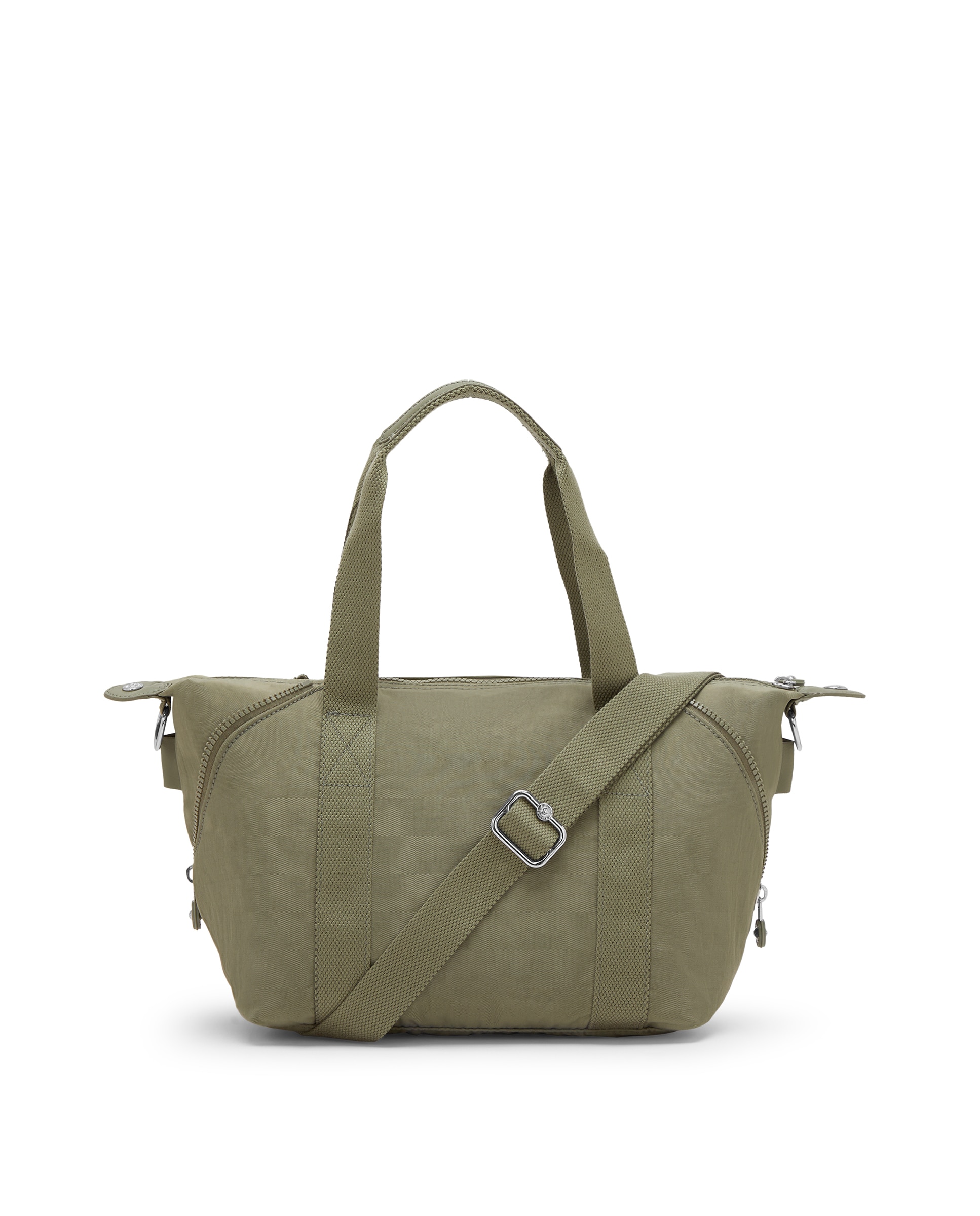 Shopper pequeño con cremallera y asa bandolera extraíble - Kipling - Verde Oliva Verde Oliva-3