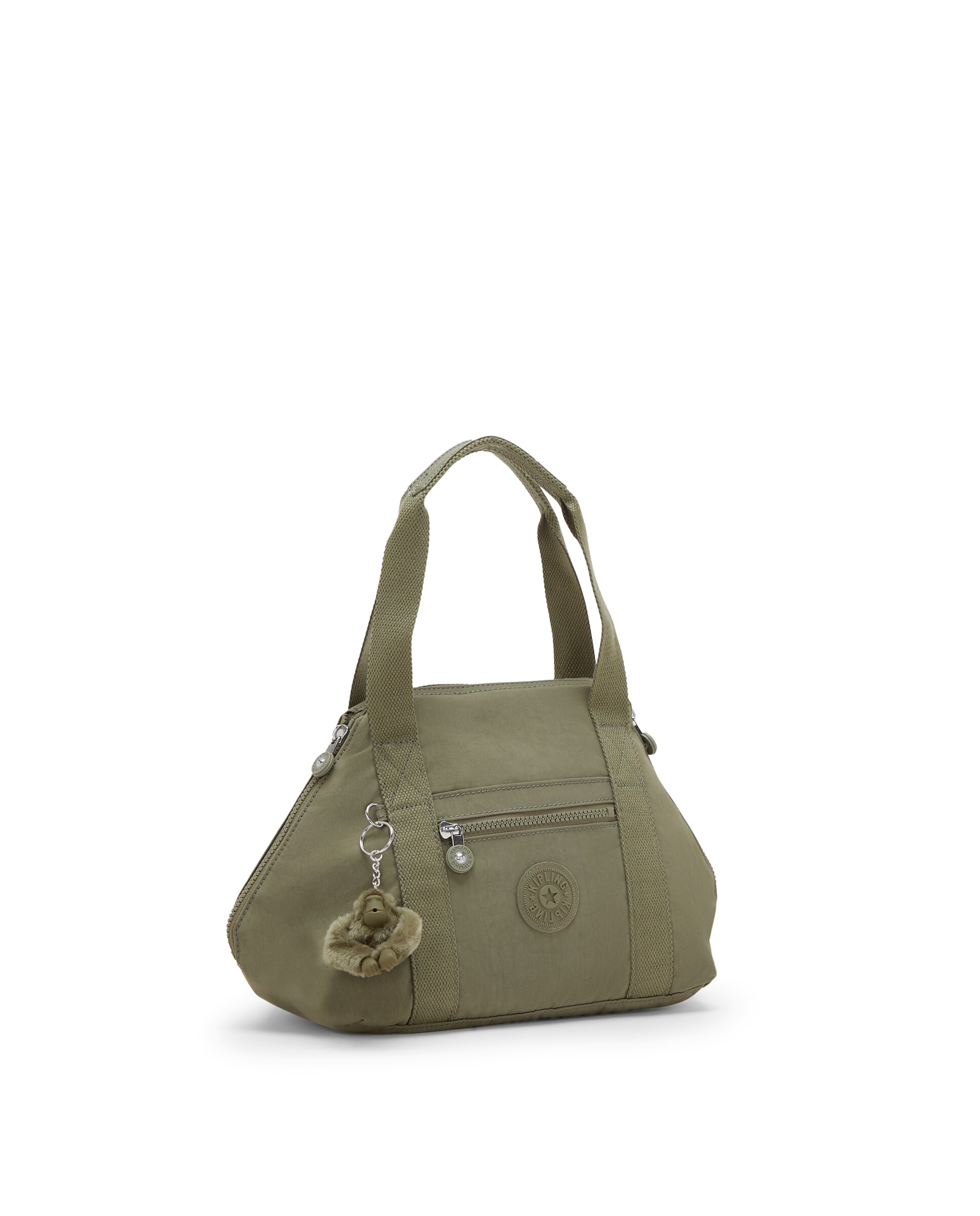 Shopper pequeño con cremallera y asa bandolera extraíble - Kipling - Verde Oliva Verde Oliva-5