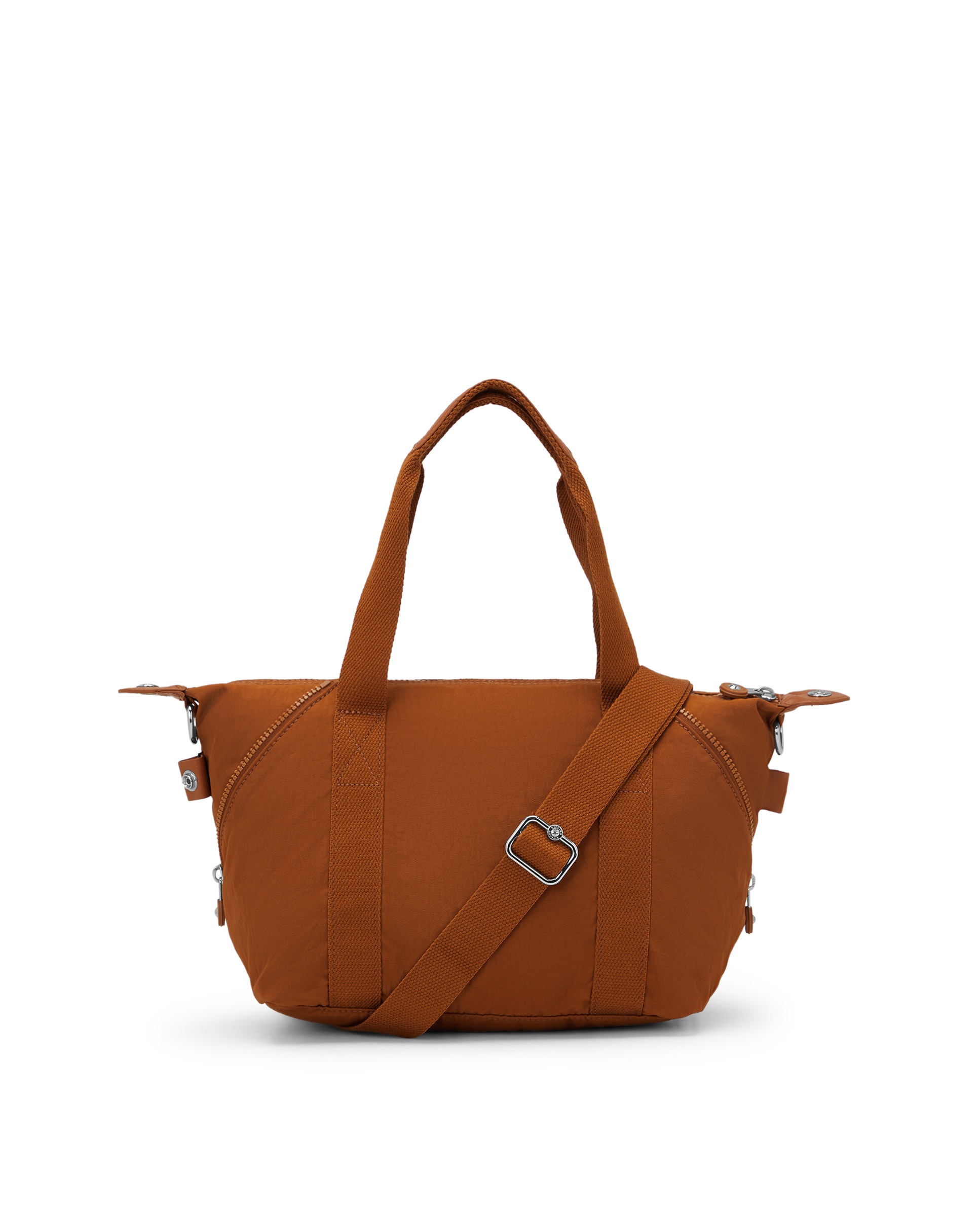 Shopper pequeño con cremallera y asa bandolera extraíble - Kipling - Canela Canela-3