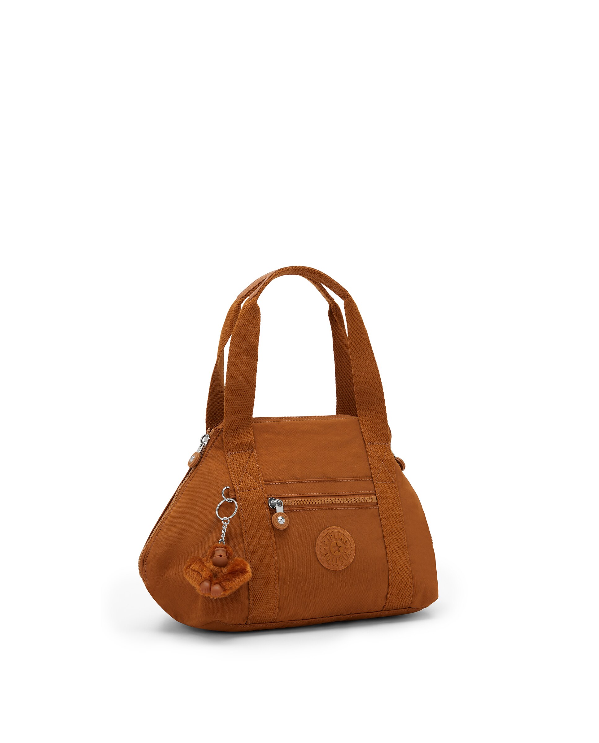 Shopper pequeño con cremallera y asa bandolera extraíble - Kipling - Canela Canela-5