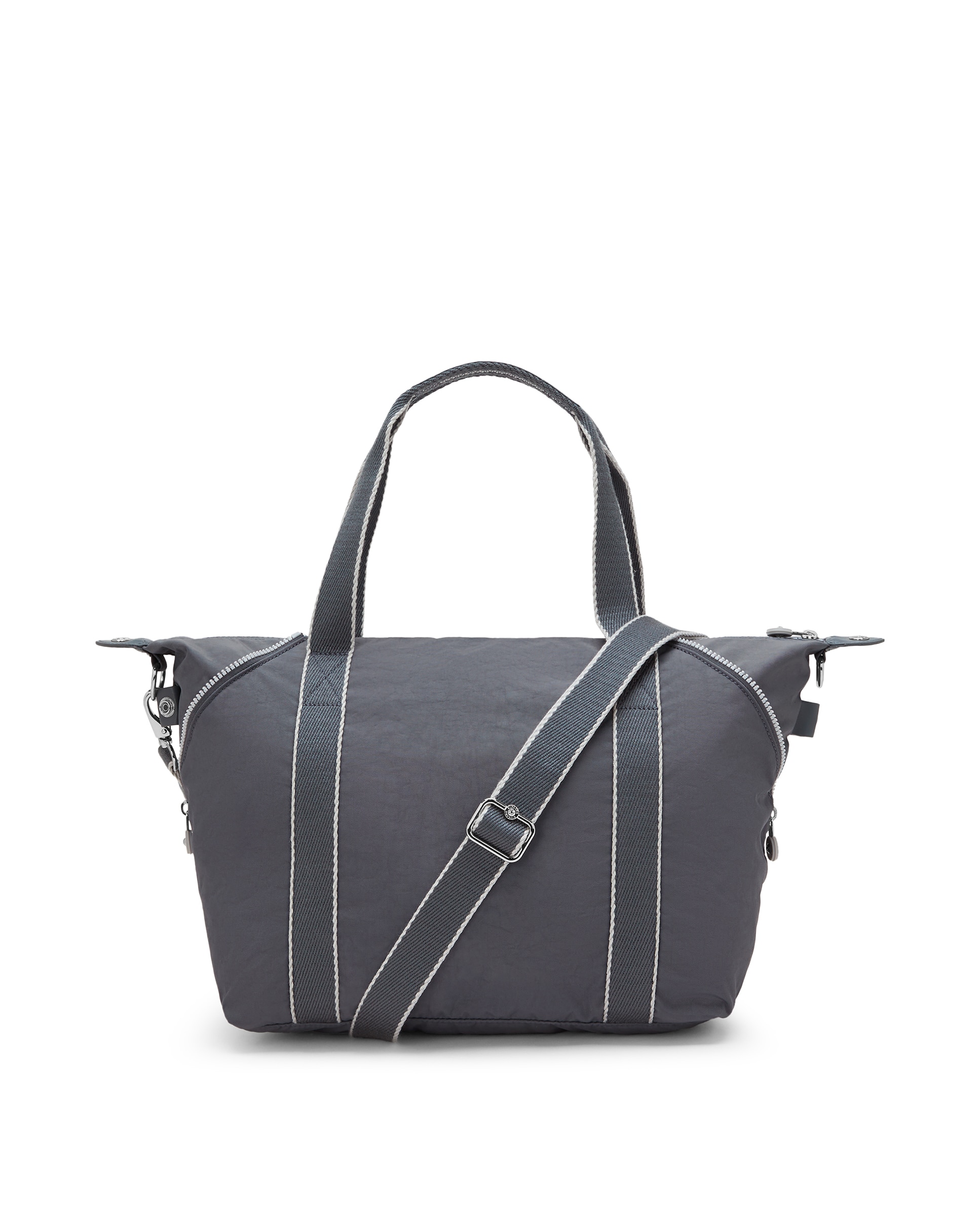Shopper mediano con cremallera y correa extraíble - Kipling - Gris Gris-3