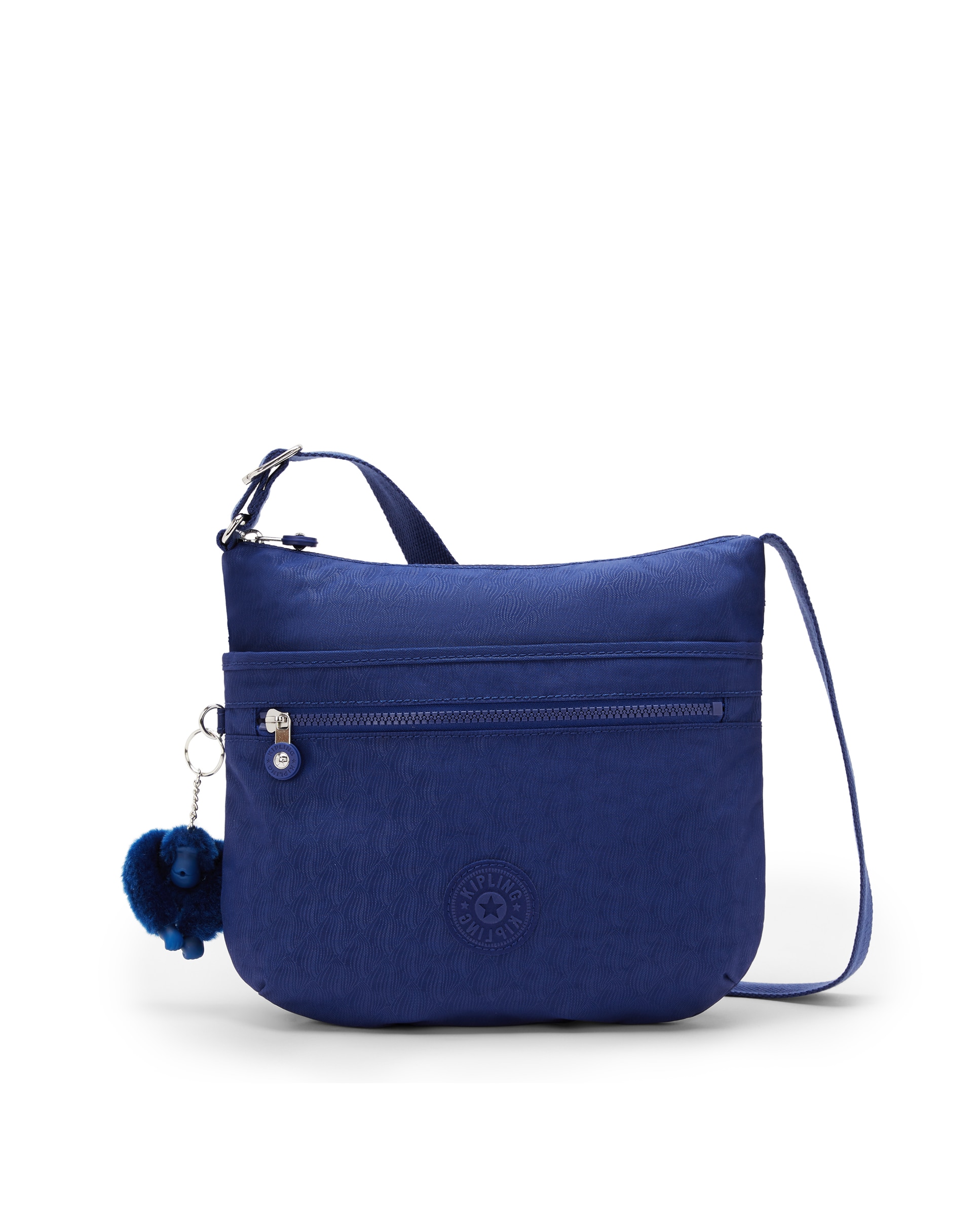 Bandolera de mujer con cremallera y asa regulable - Kipling - Azul índigo Azul índigo-1
