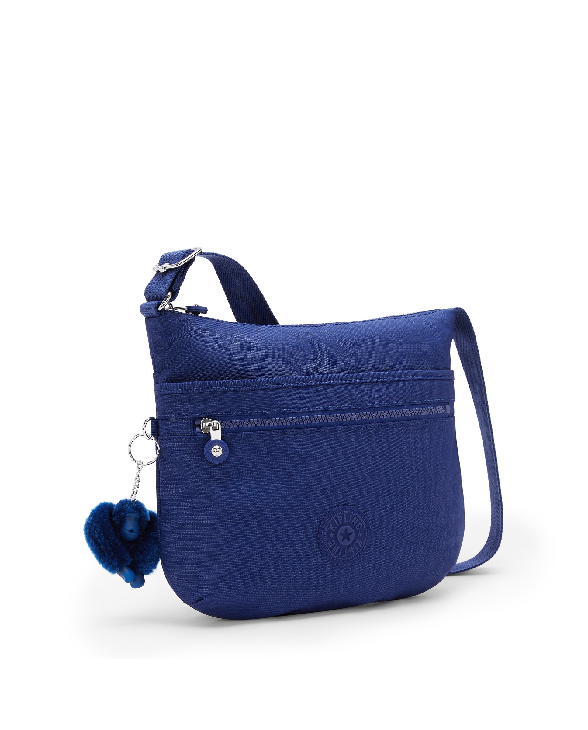 Bandolera de mujer con cremallera y asa regulable - Kipling - Azul índigo Azul índigo-4
