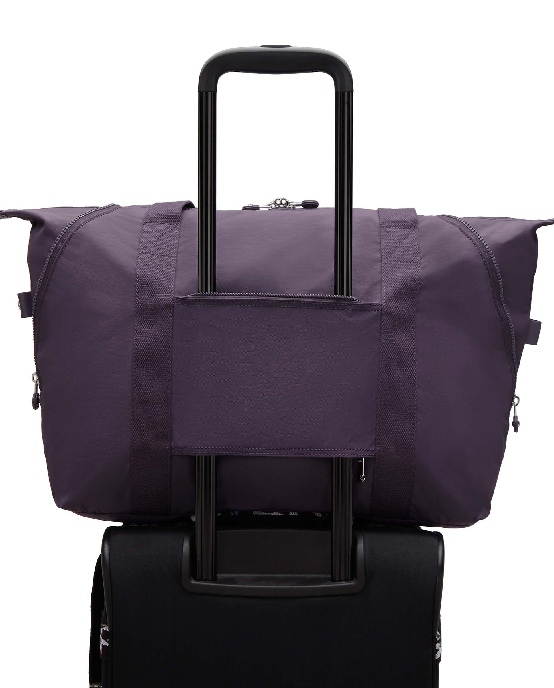 Shopper art m de viaje con funda para carrito - Kipling - Berenjena Berenjena-7