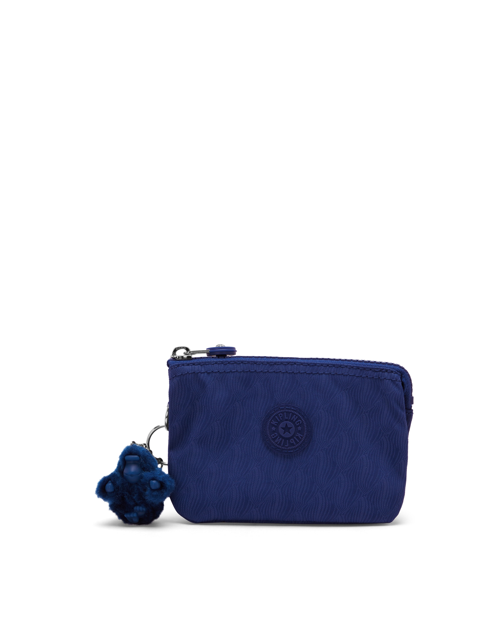 Monedero pequeño de mujer con cremallera y llavero - Kipling - Azul índigo Azul índigo-1