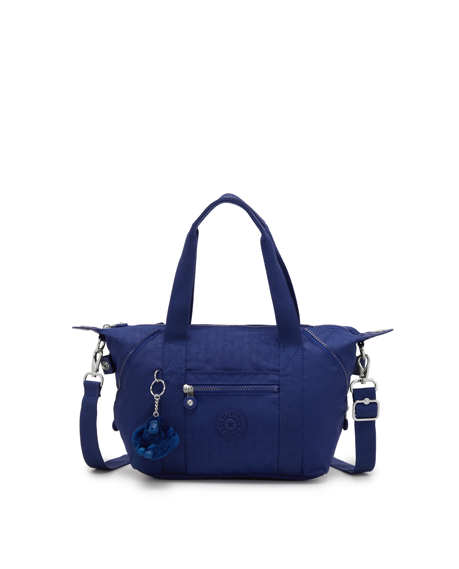 Shopper pequeño con cremallera y asa bandolera extraíble - Kipling - Azul índigo Azul índigo-1