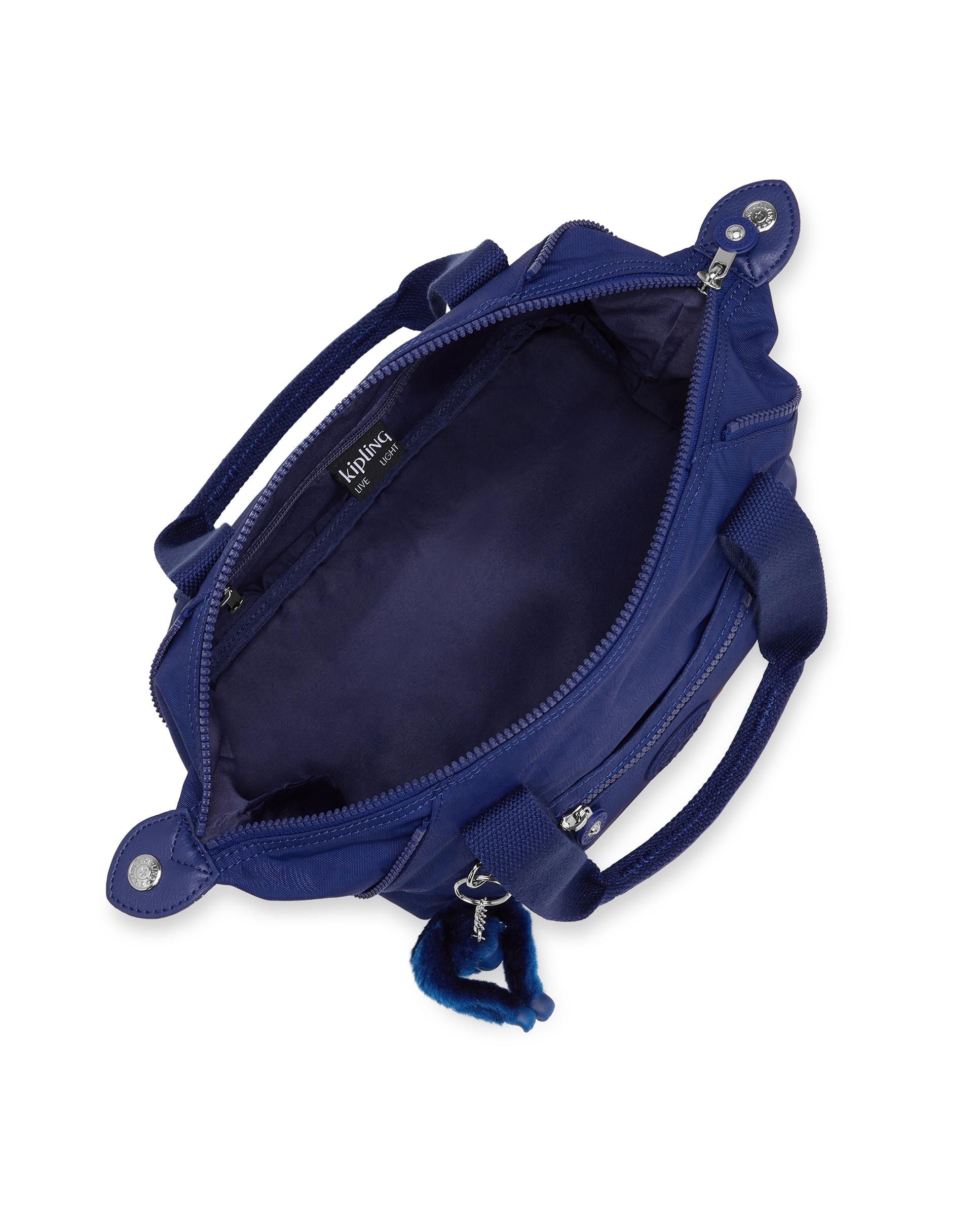 Shopper pequeño con cremallera y asa bandolera extraíble - Kipling - Azul índigo Azul índigo-2