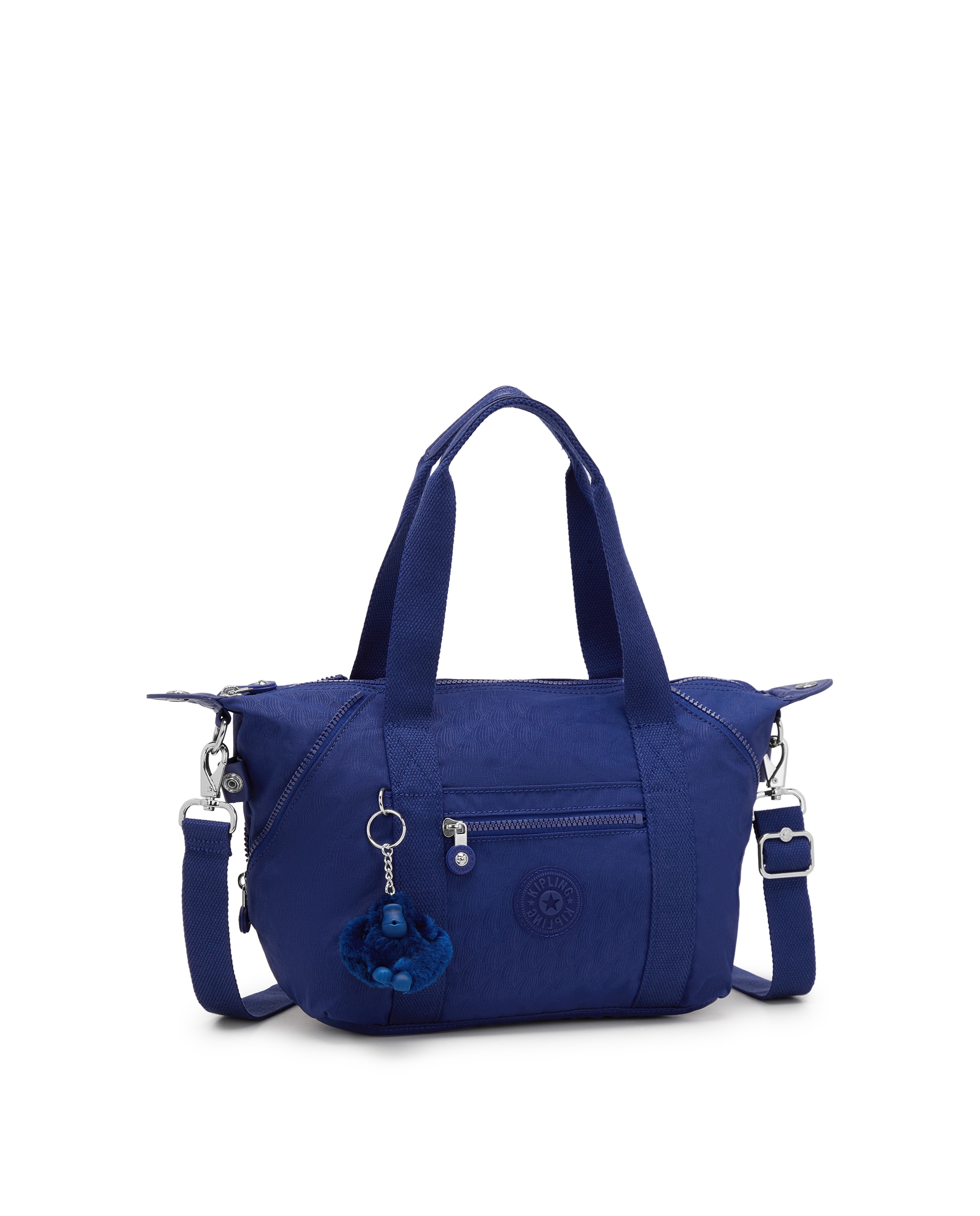 Shopper pequeño con cremallera y asa bandolera extraíble - Kipling - Azul índigo Azul índigo-4
