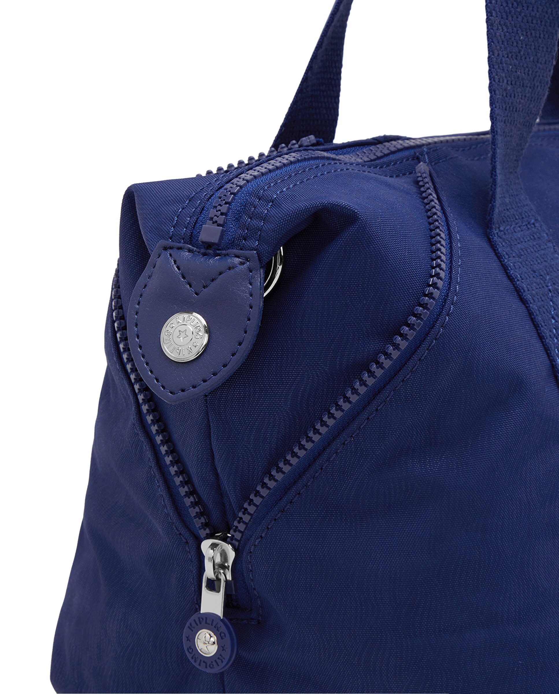 Shopper pequeño con cremallera y asa bandolera extraíble - Kipling - Azul índigo Azul índigo-6