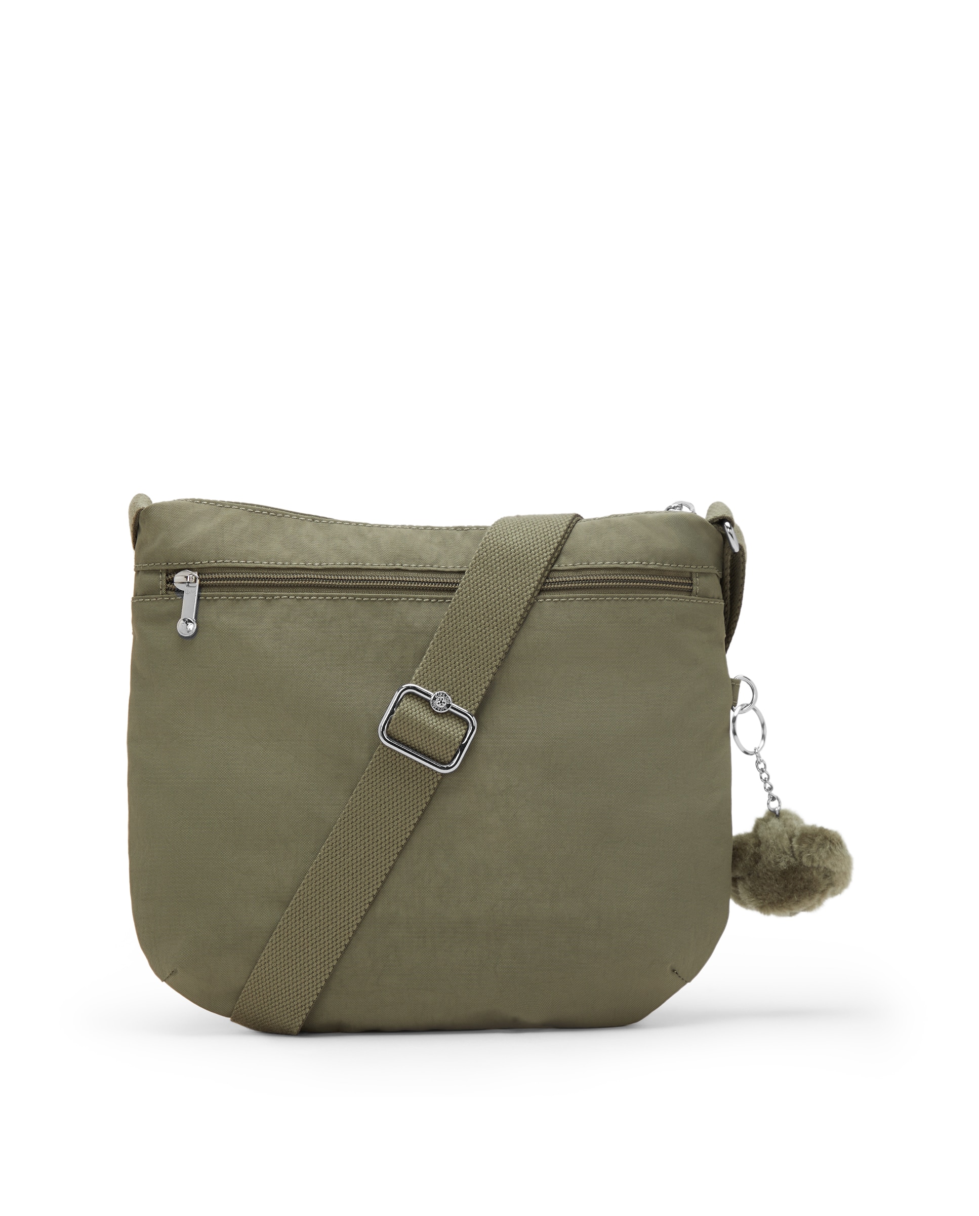 Bandolera de mujer con cremallera y asa regulable - Kipling - Verde Oliva Verde Oliva-3