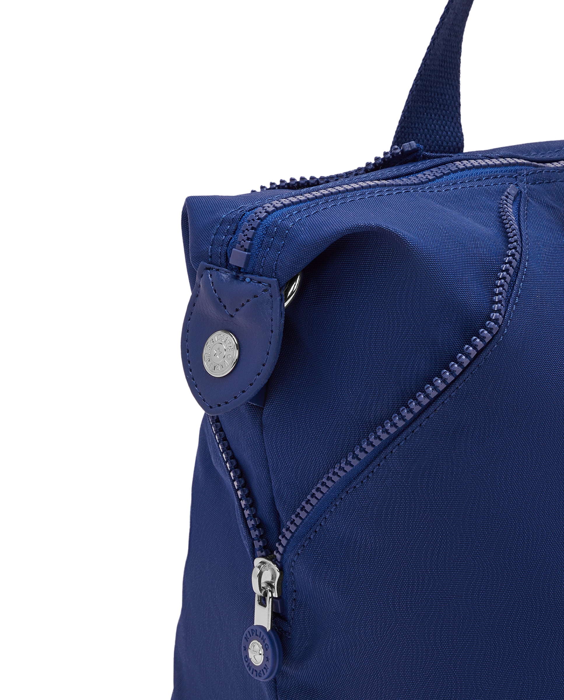 Shopper mediano con cremallera y correa extraíble - Kipling - Azul índigo Azul índigo-6