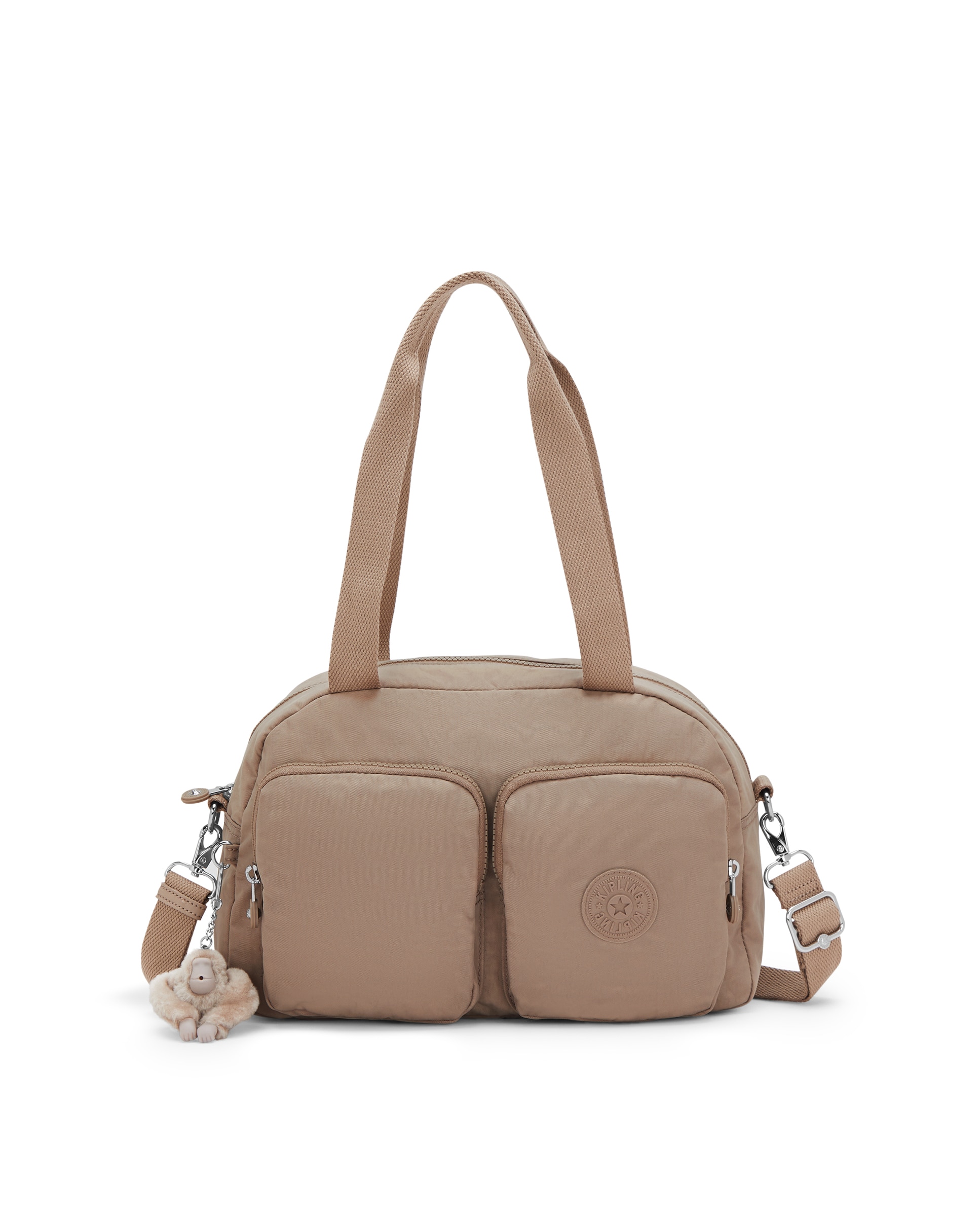 Bolso de hombro mediado con correa extraíble - Kipling - Beige Beige-1