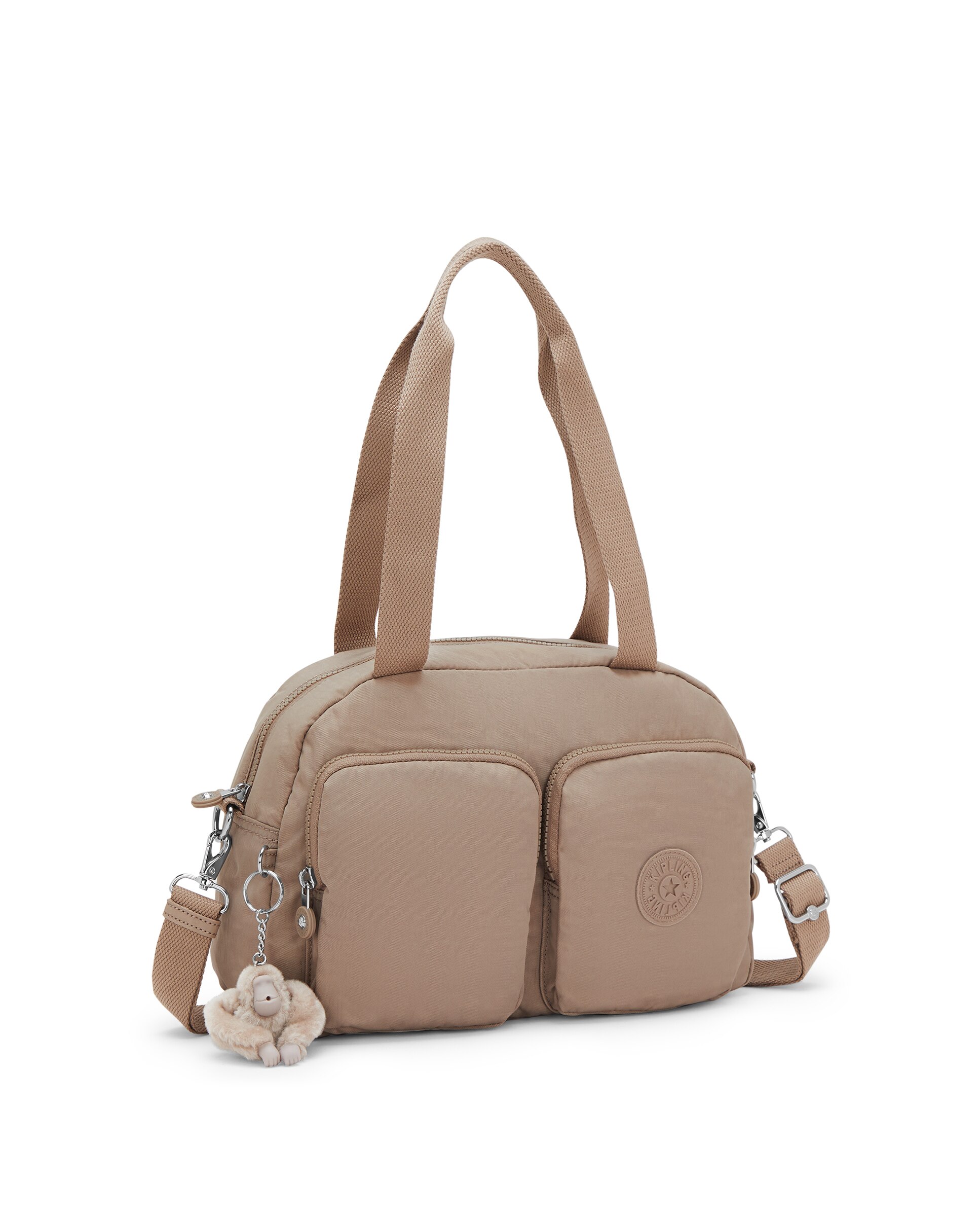 Bolso de hombro mediado con correa extraíble - Kipling - Beige Beige-4