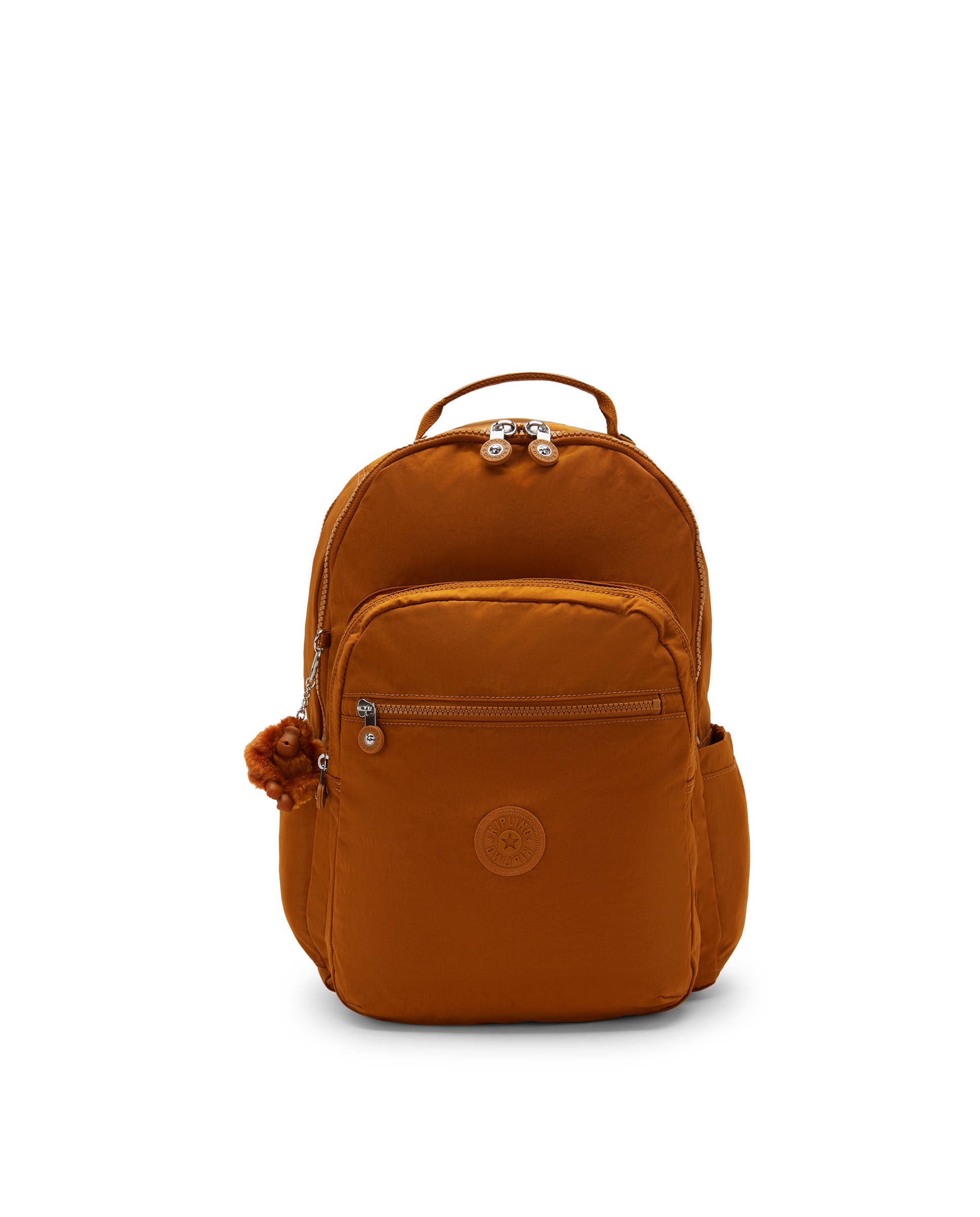 Mochila grande de mujer con compartimento para portátil - Kipling - Canela Canela-1
