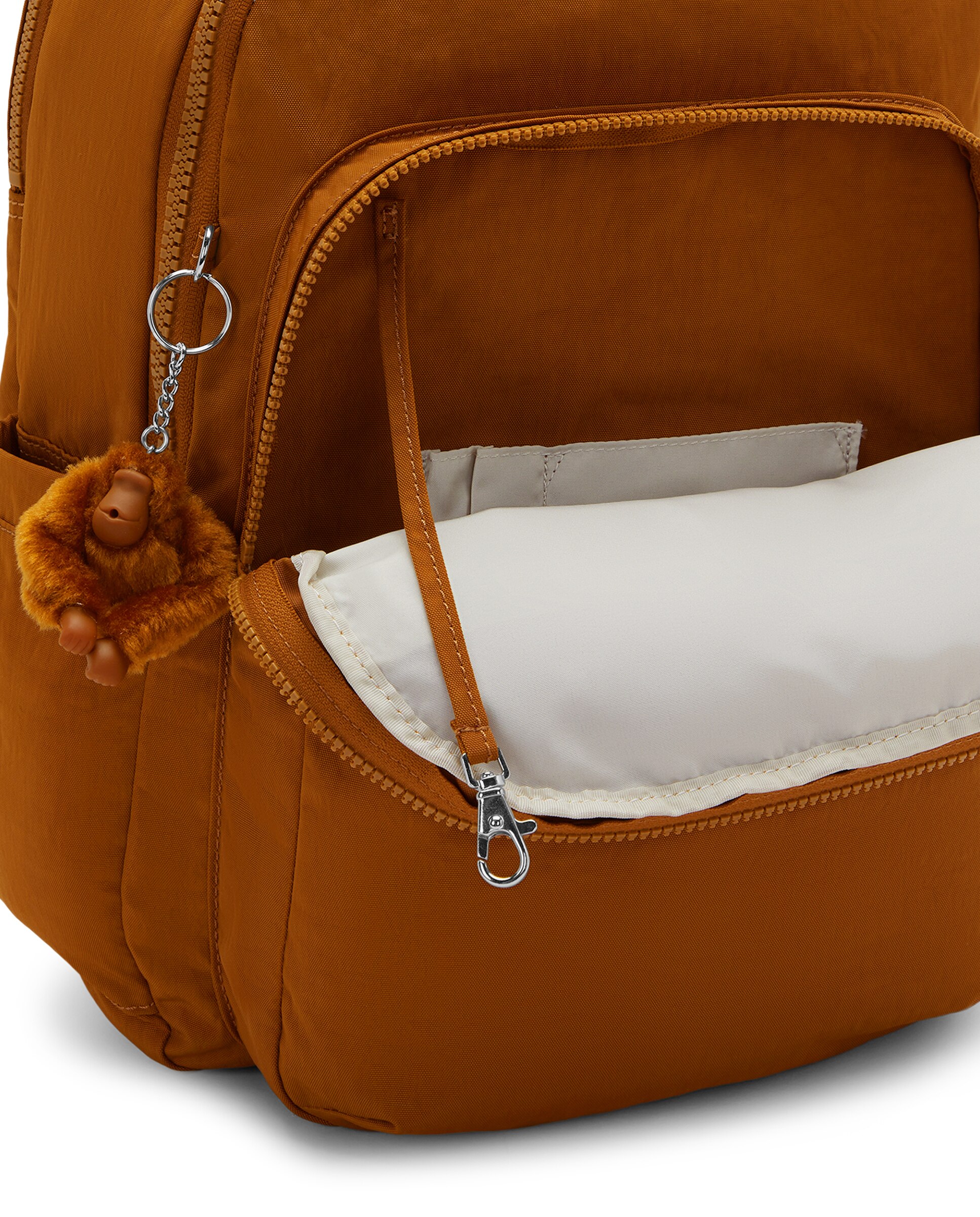 Mochila grande de mujer con compartimento para portátil - Kipling - Canela Canela-5