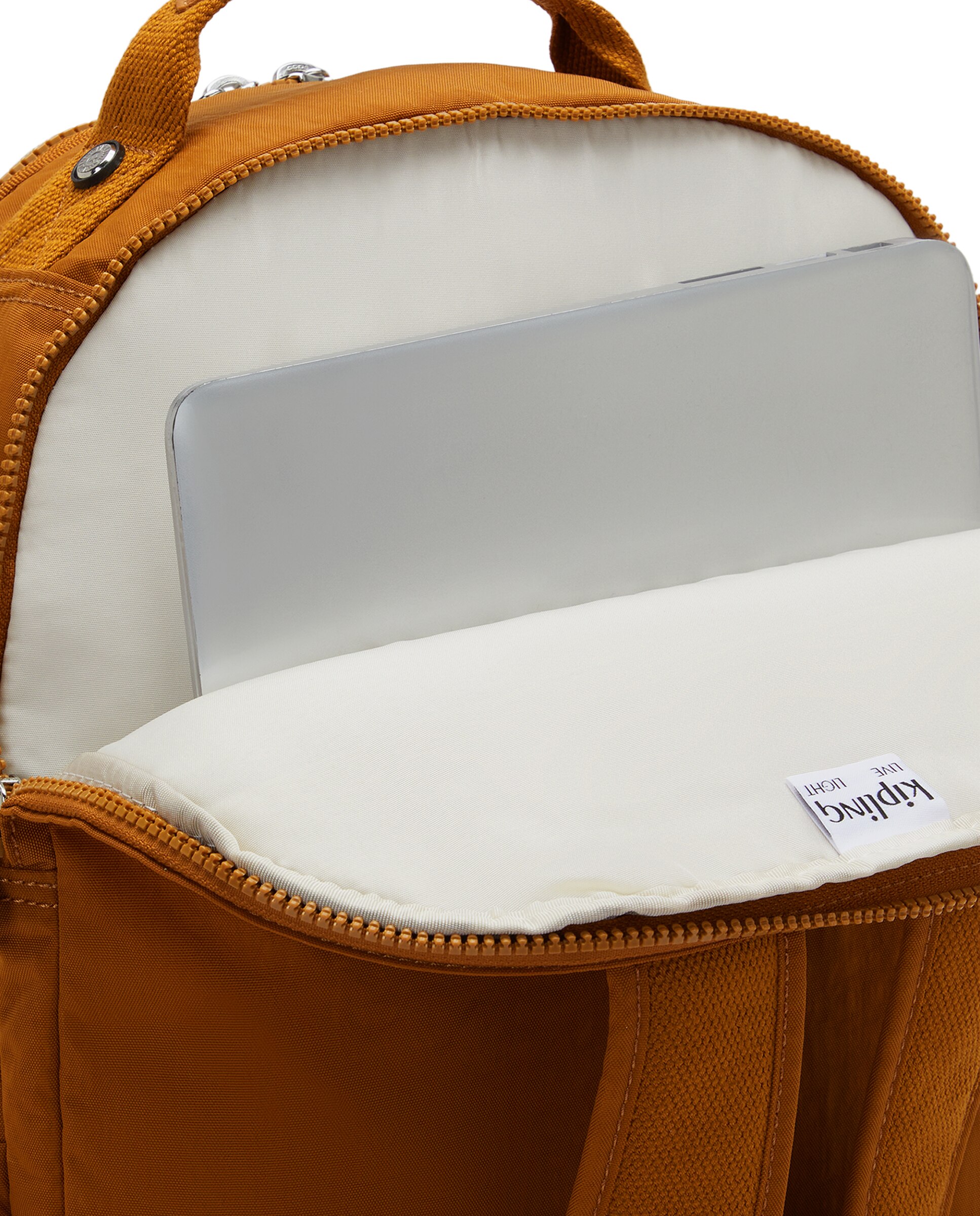Mochila grande de mujer con compartimento para portátil - Kipling - Canela Canela-6