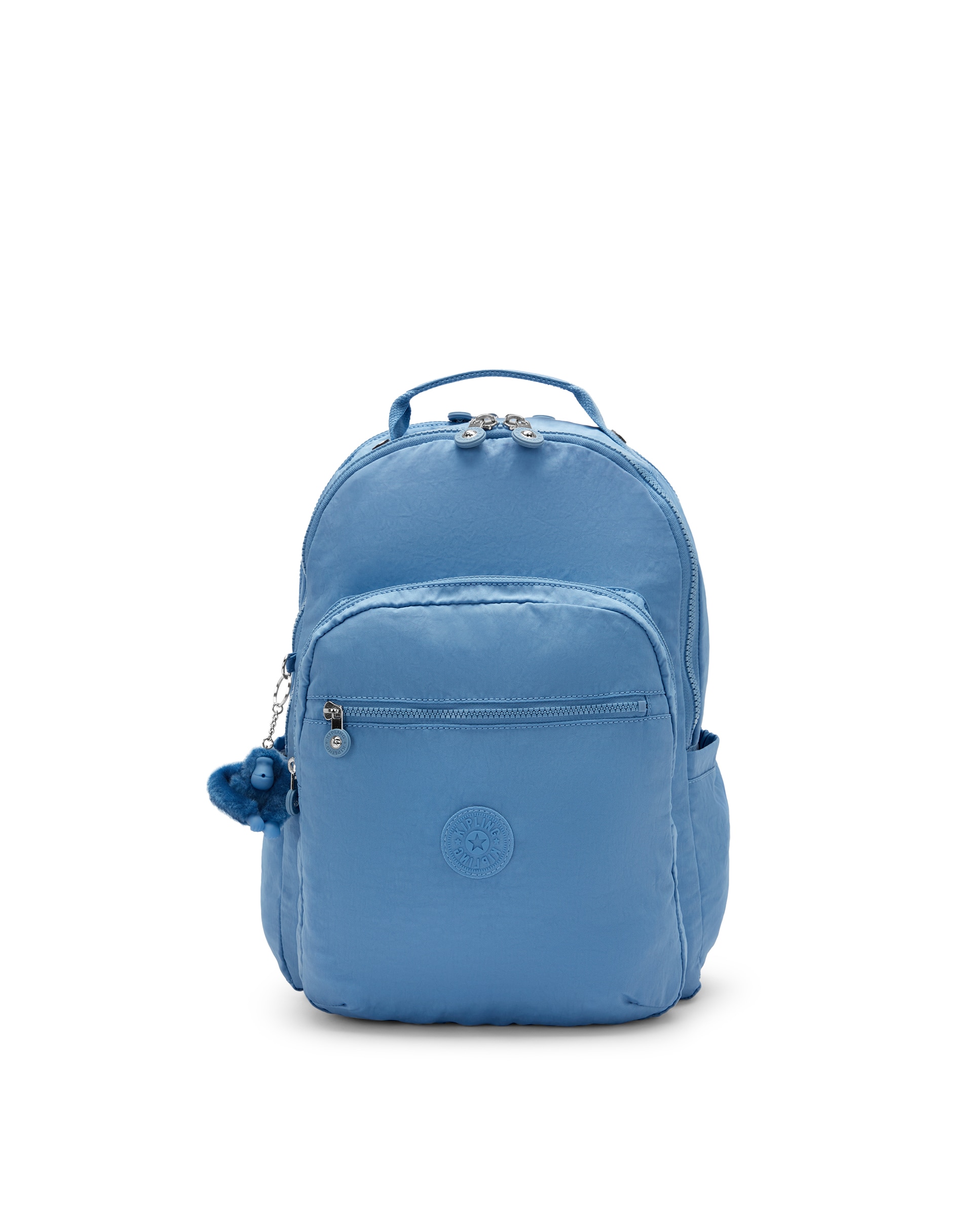 Mochila grande de mujer con compartimento para portátil - Kipling - Azul celeste Azul celeste-1