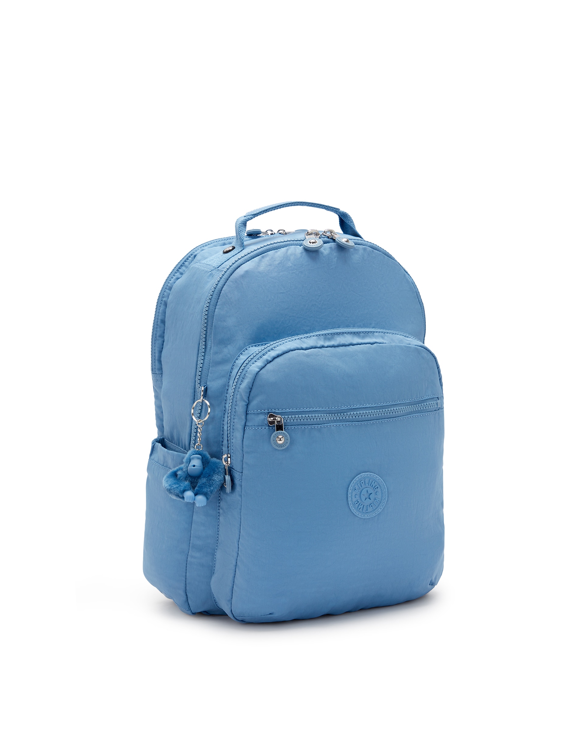Mochila grande de mujer con compartimento para portátil - Kipling - Azul celeste Azul celeste-4