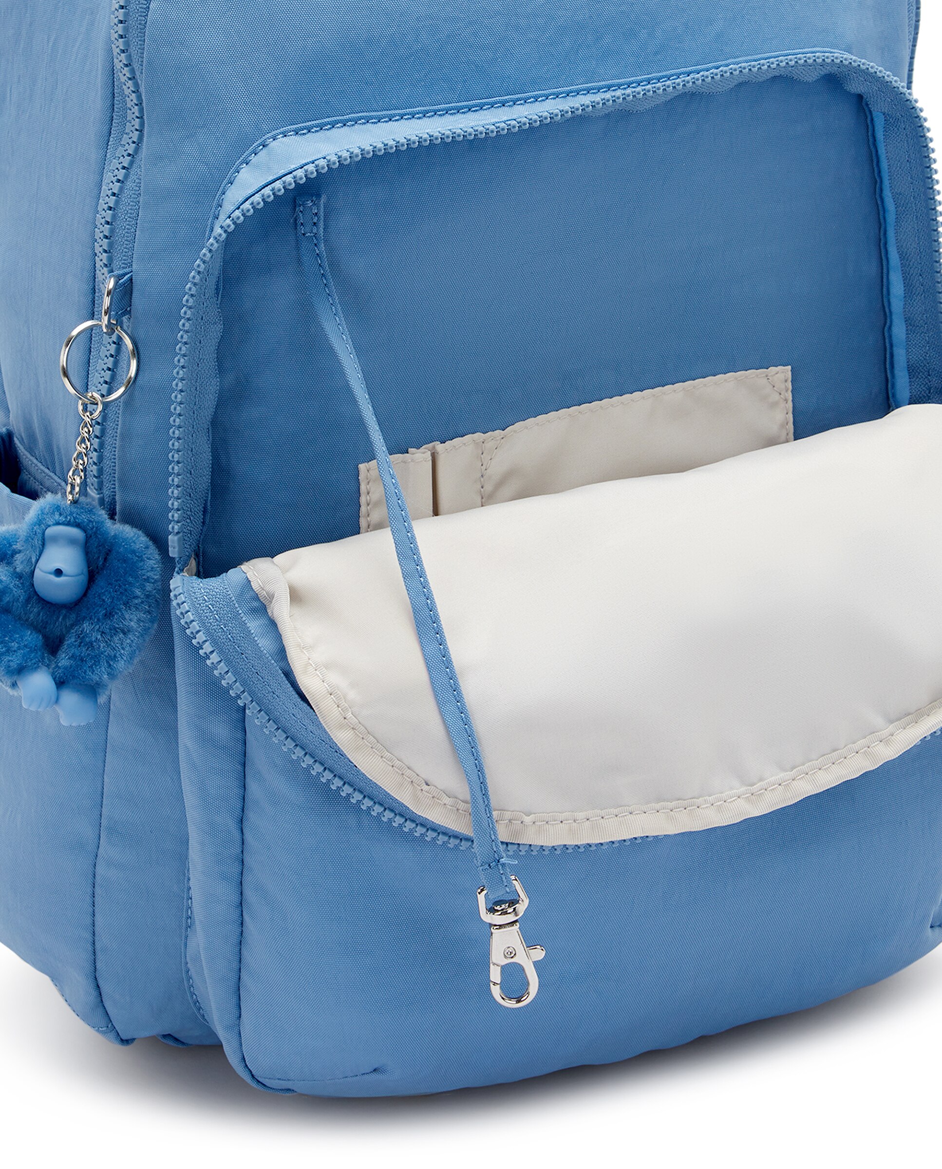 Mochila grande de mujer con compartimento para portátil - Kipling - Azul celeste Azul celeste-5
