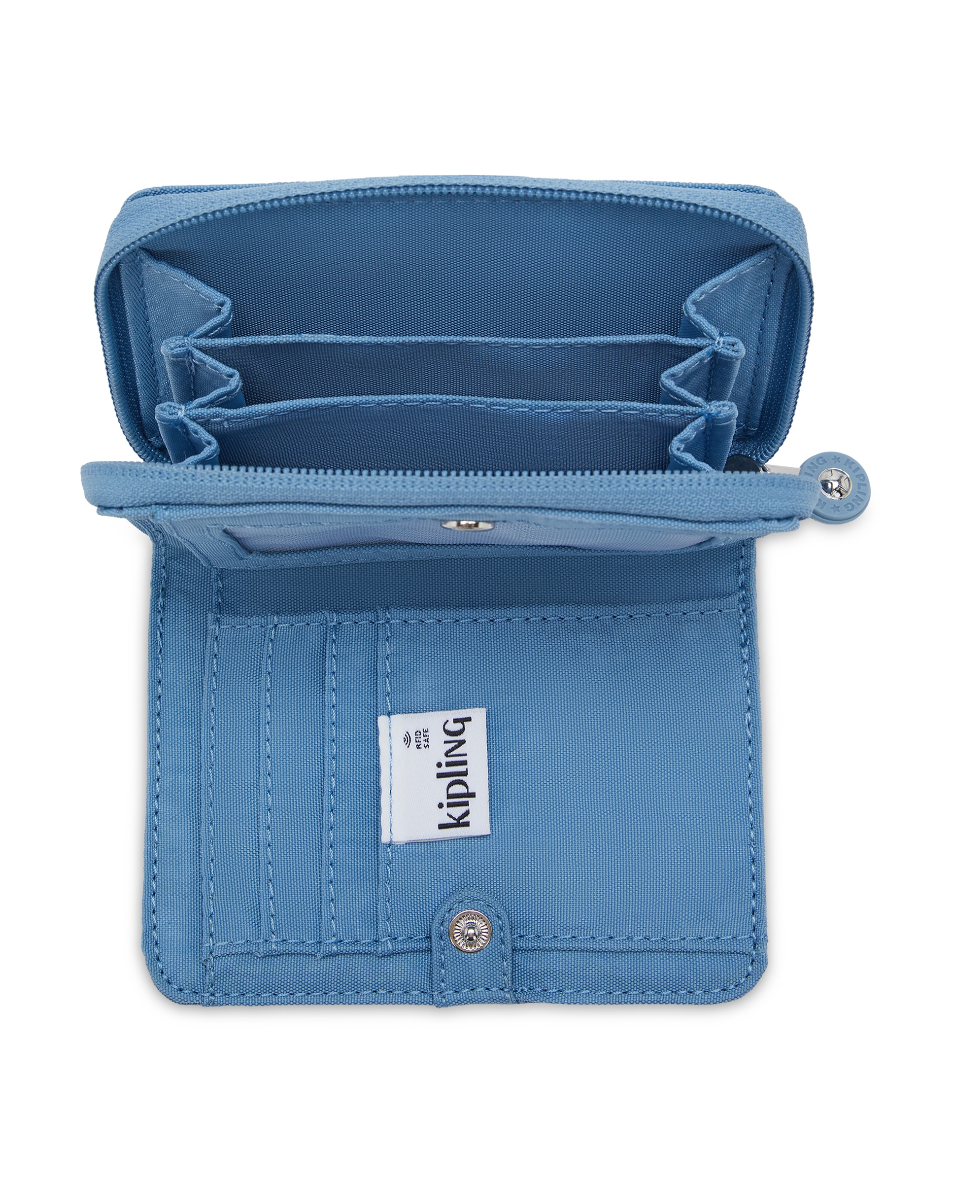 Cartera mediana de mujer con protección rfid - Kipling - Azul celeste Azul celeste-2