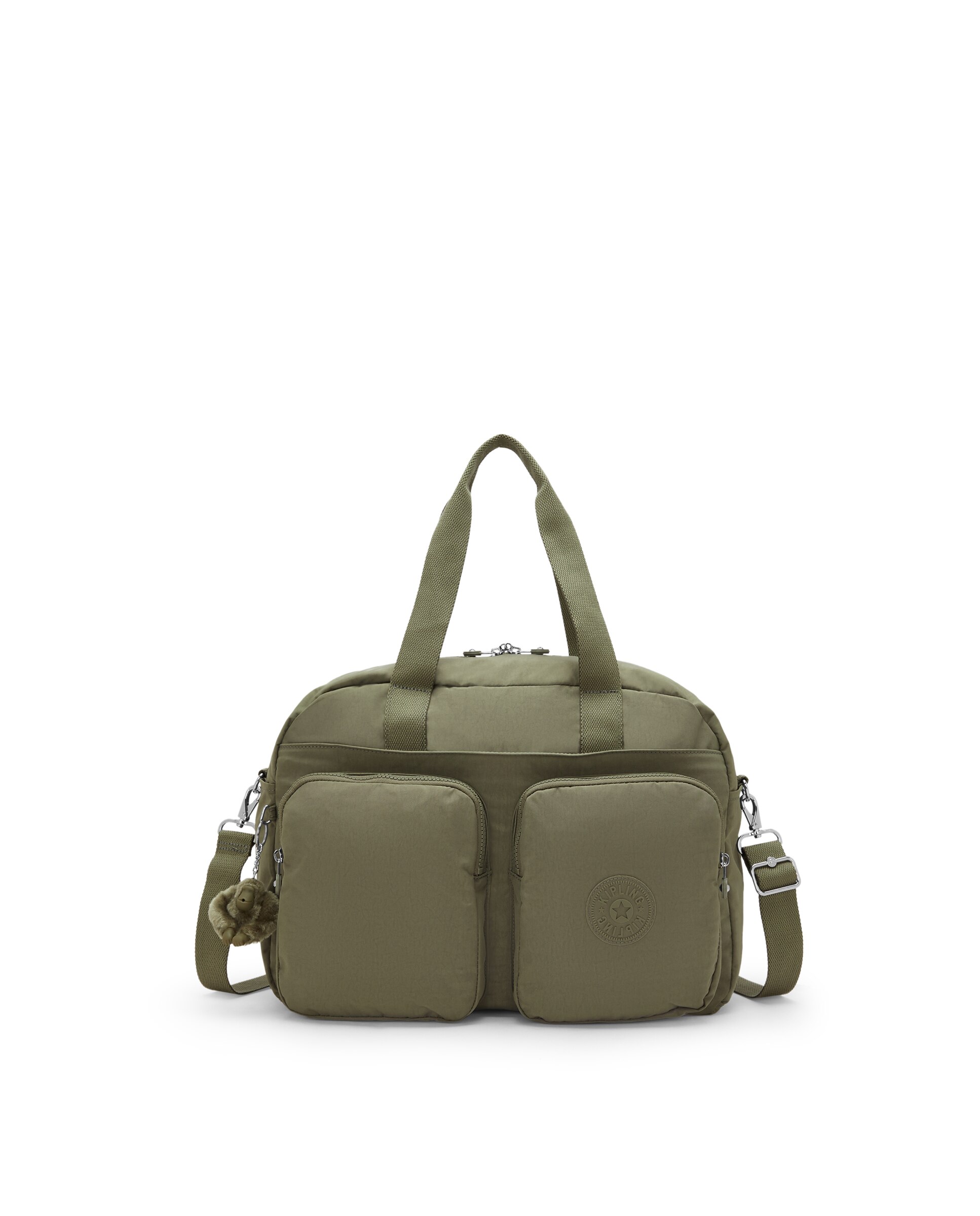 Bolso de hombro mediano con compartimento para portátil - Kipling - Verde Oliva Verde Oliva-1