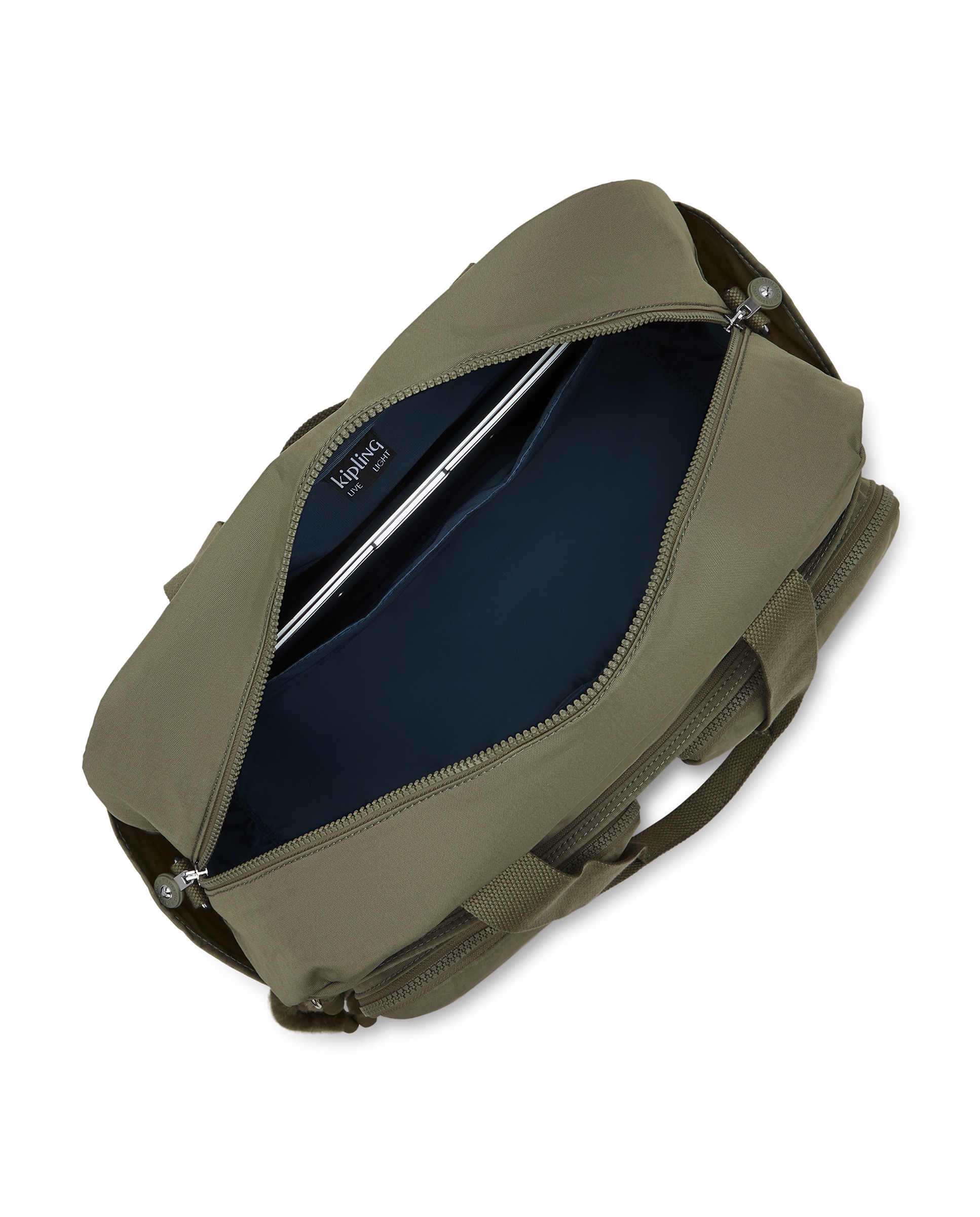 Bolso de hombro mediano con compartimento para portátil - Kipling - Verde Oliva Verde Oliva-2