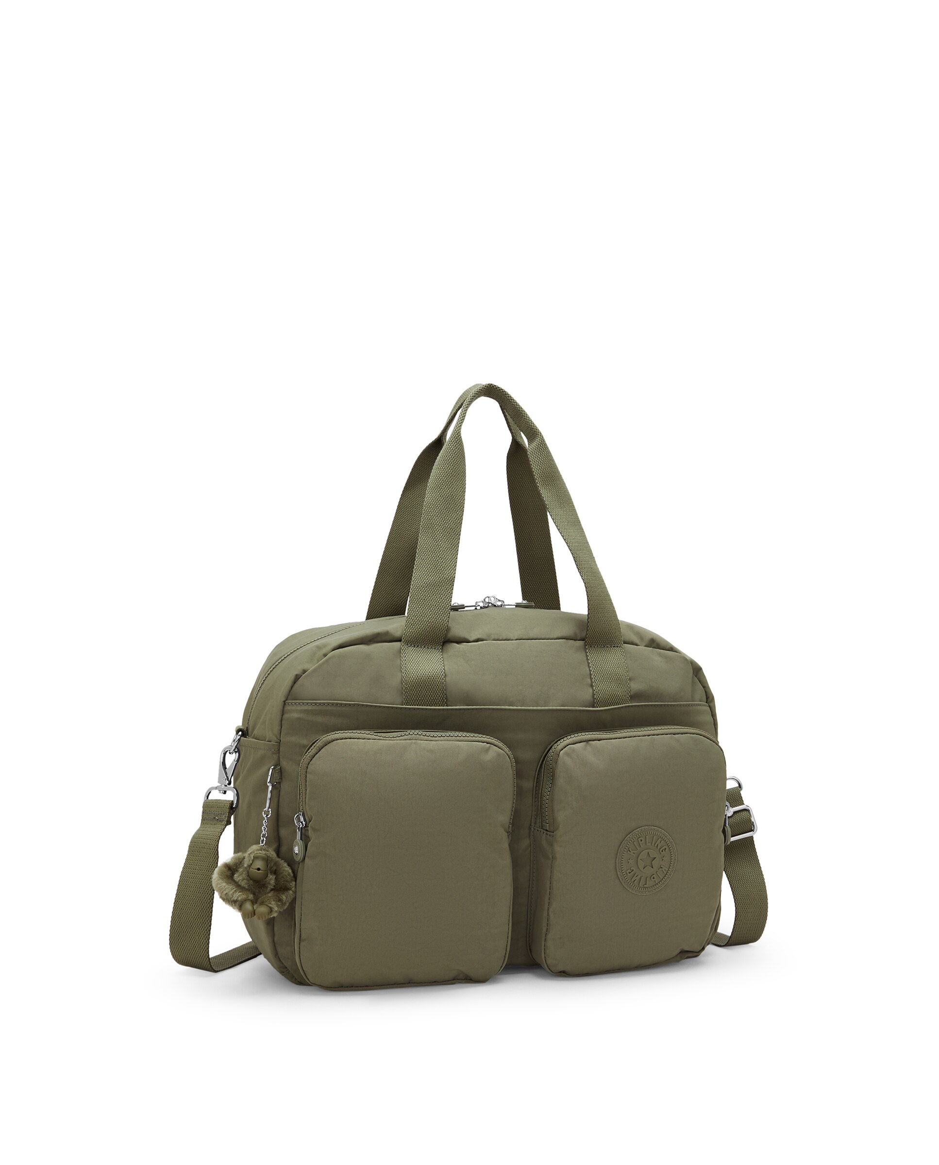 Bolso de hombro mediano con compartimento para portátil - Kipling - Verde Oliva Verde Oliva-4