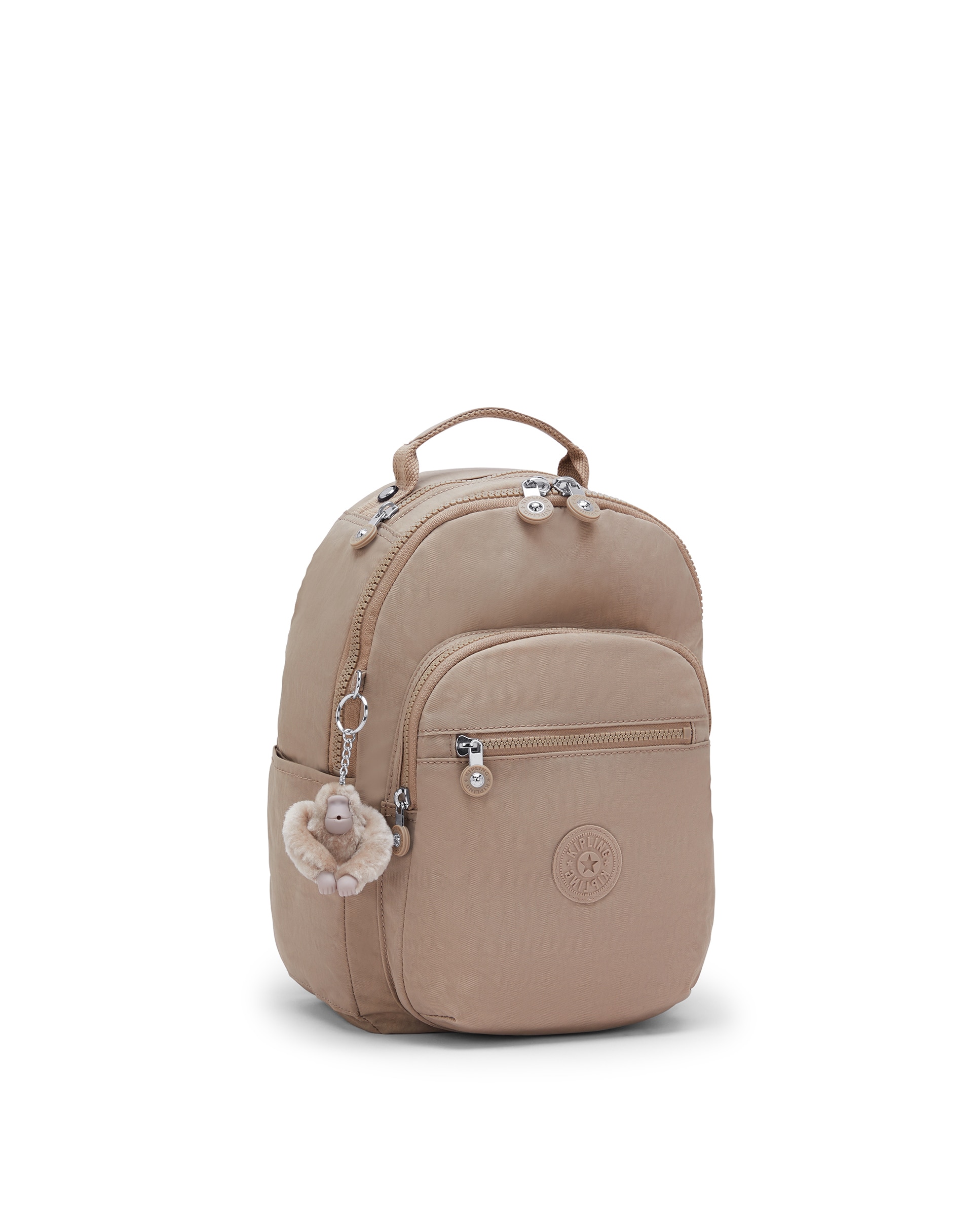 Mochila pequeña de mujer con protección para tablet - Kipling - Beige Beige-4